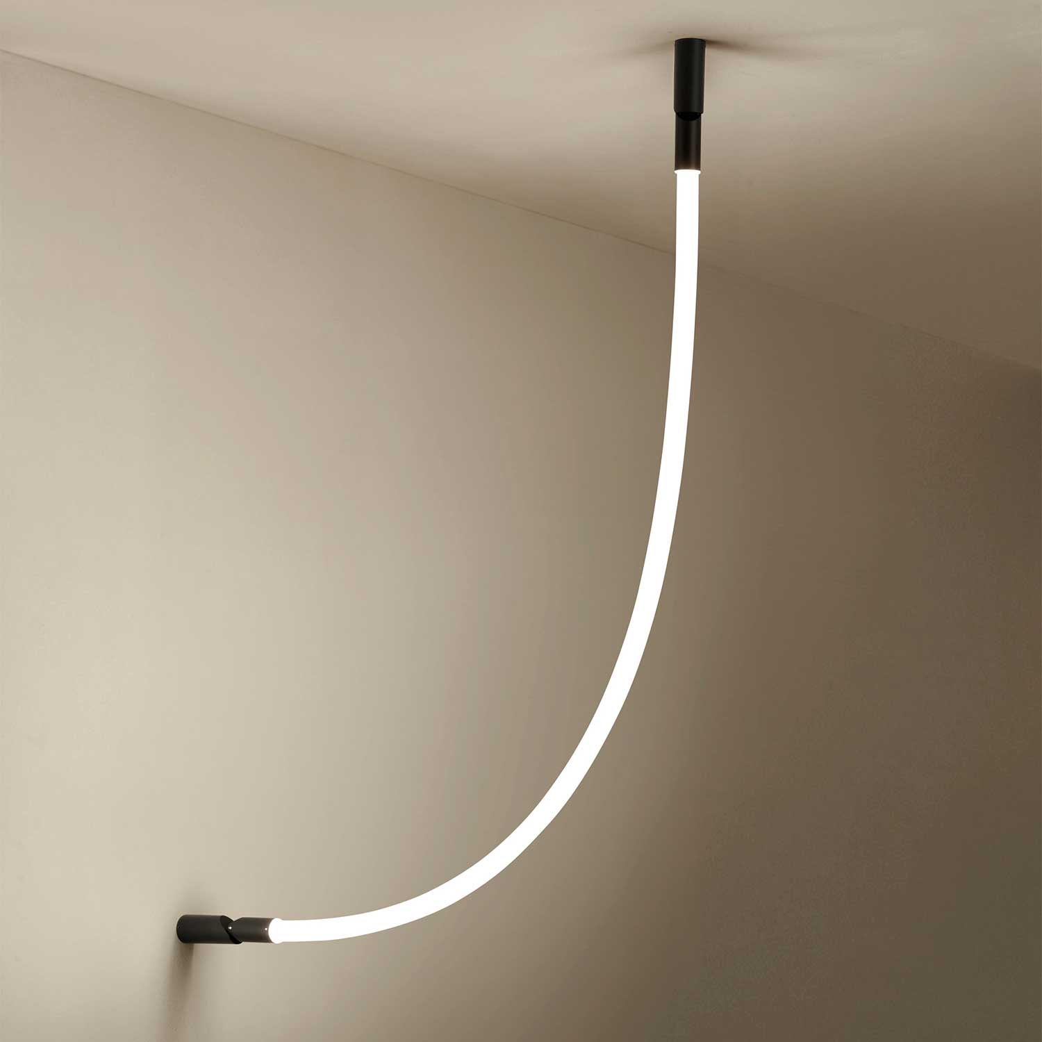 Arco - Suspension tube led design pour salon contemporain