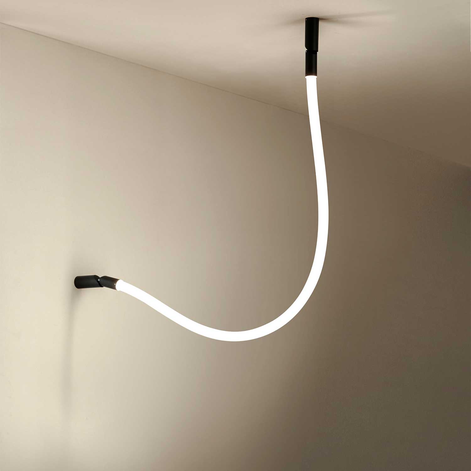 Arco - Suspension tube led design pour salon contemporain