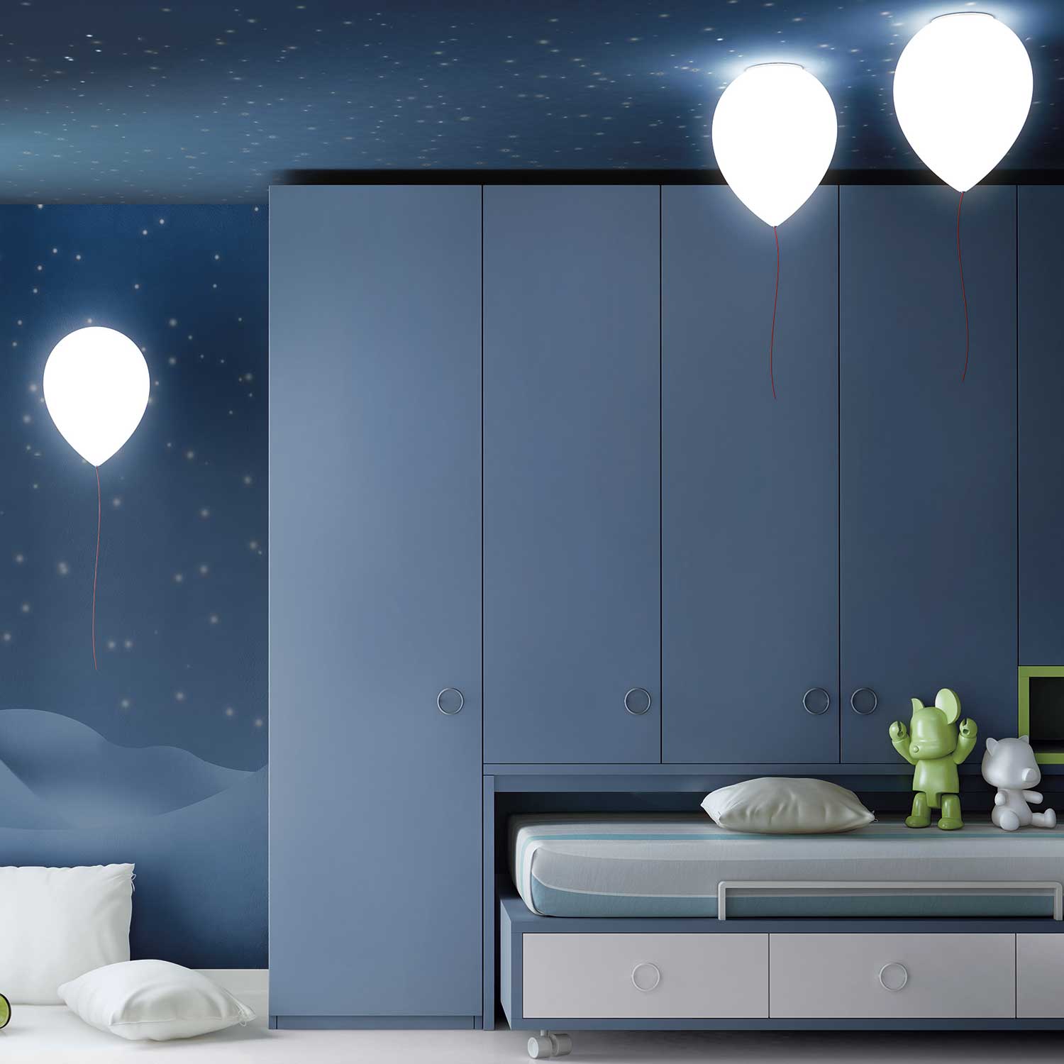 Balloon - Plafonnier ballon pour chambre enfant