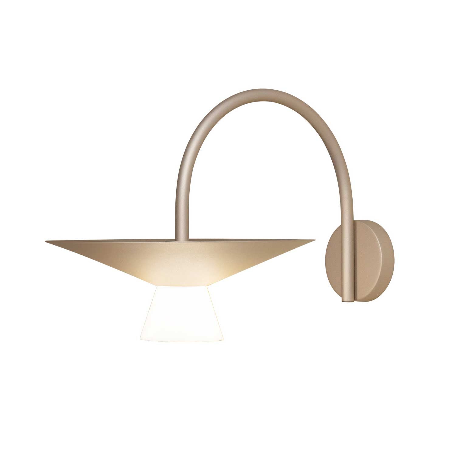 Belt - Applique murale LED design contemporain en acier avec abat-jour modulable