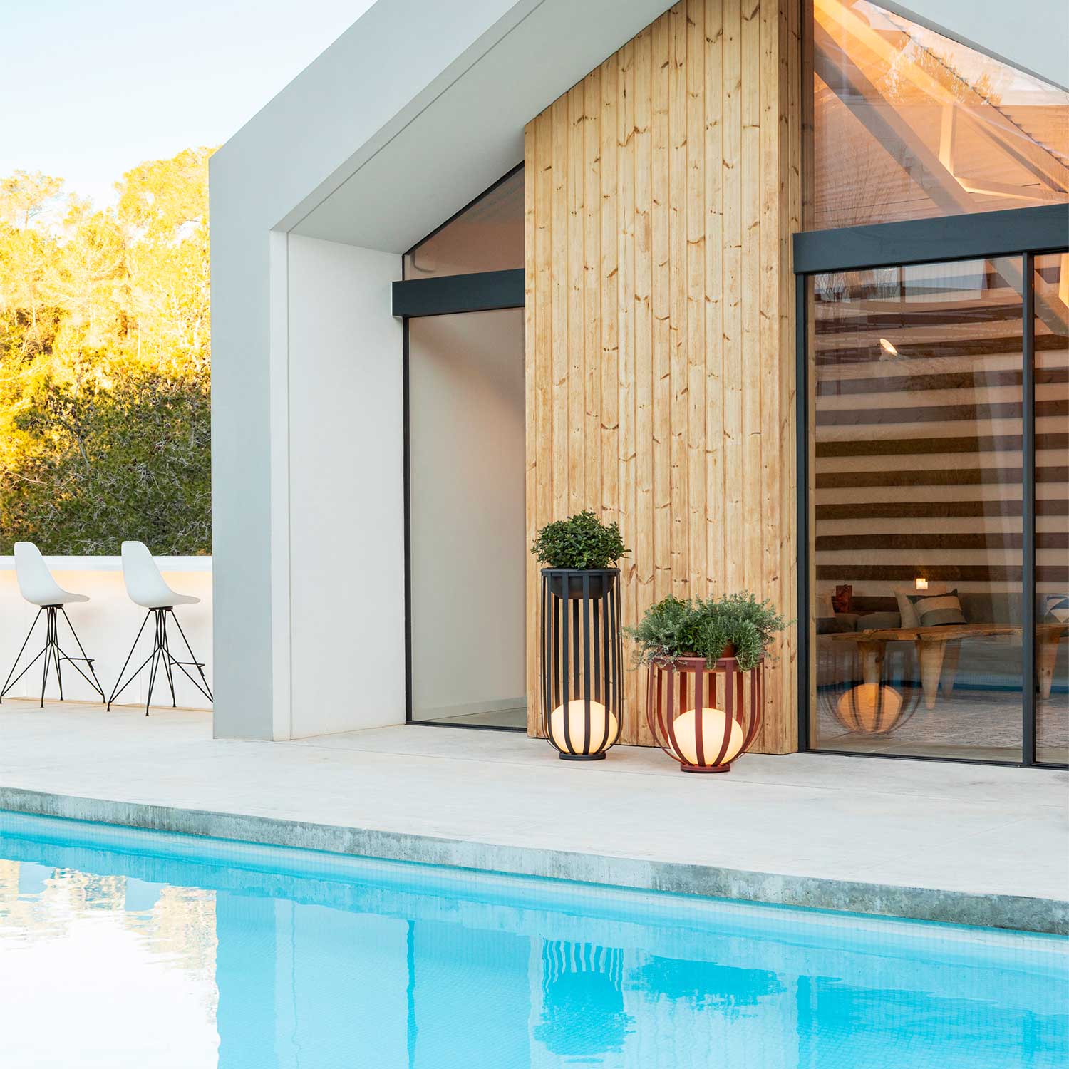 Bols - Lampadaire extérieur led design modulable pour terrasse