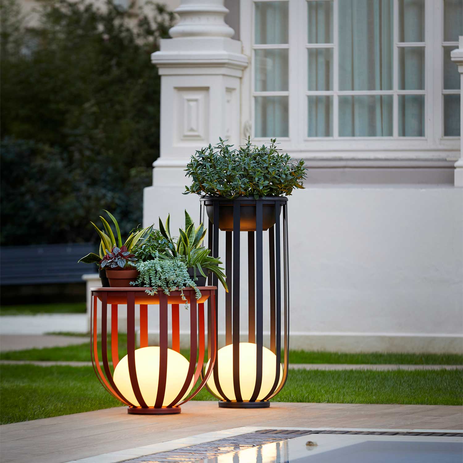 Bols - Lampadaire extérieur led design modulable pour terrasse