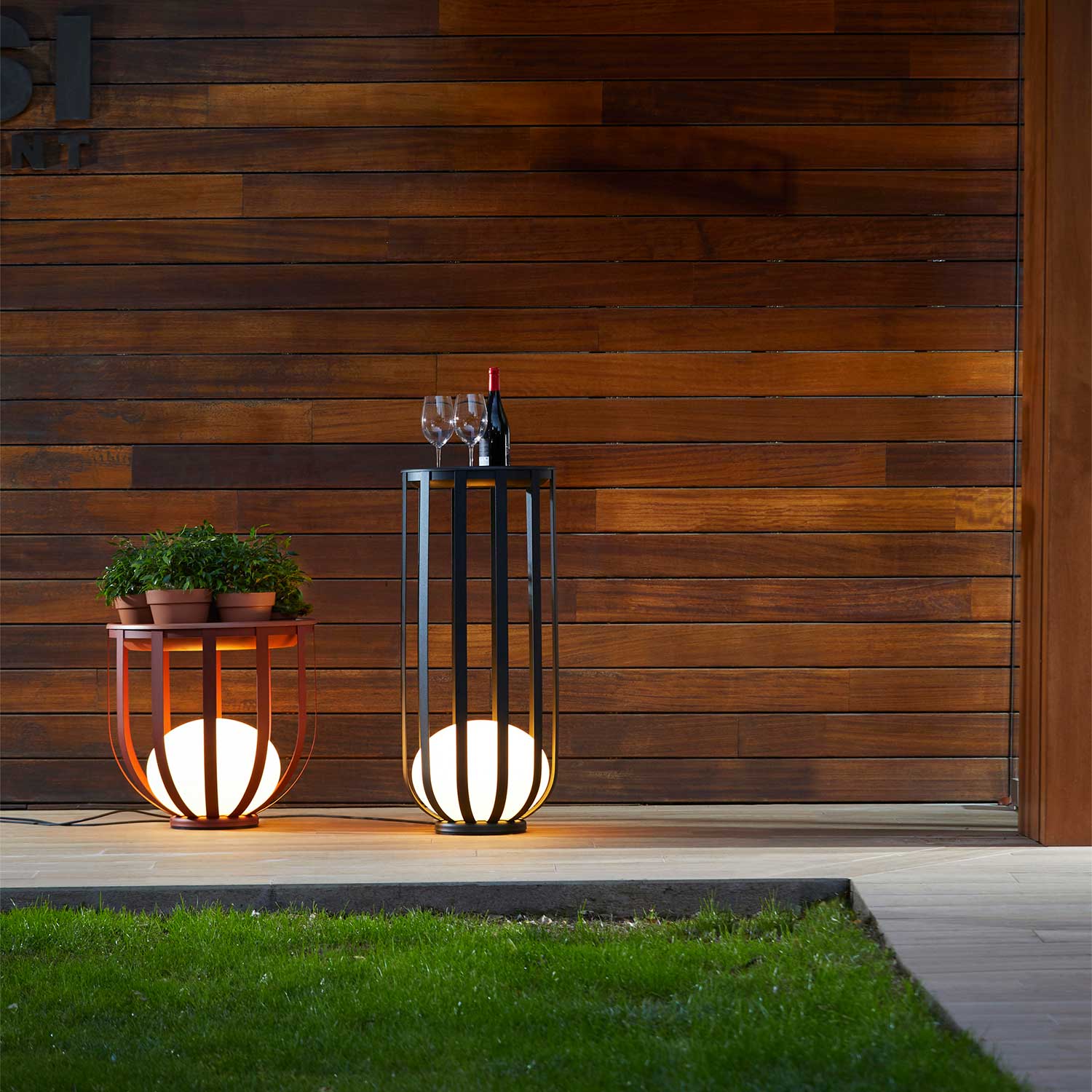 Bols - Lampadaire extérieur led design modulable pour terrasse
