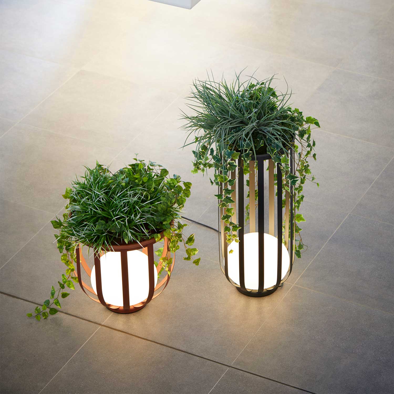 Bols - Lampadaire extérieur led design modulable pour terrasse