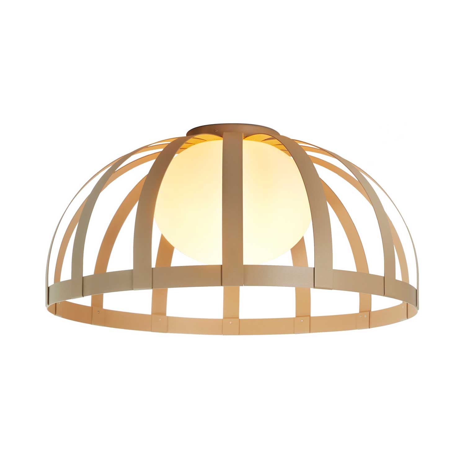 Bols - Plafonnier LED dimmable extérieur design en acier et verre