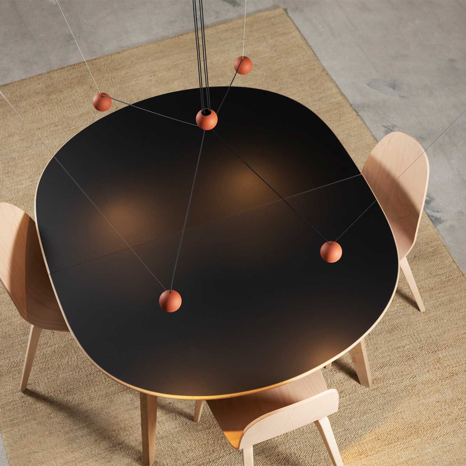 Compass - XXL minimalistische Esszimmer-Pendelleuchte