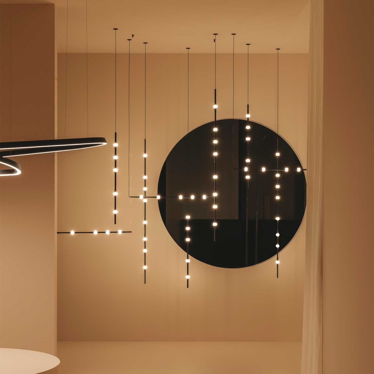 Dew - Suspension LED moderne architecturale pour salon