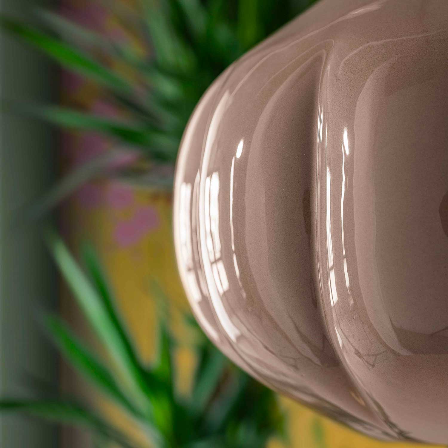 Afoxé - Suspension design citrouille en céramique pour salon