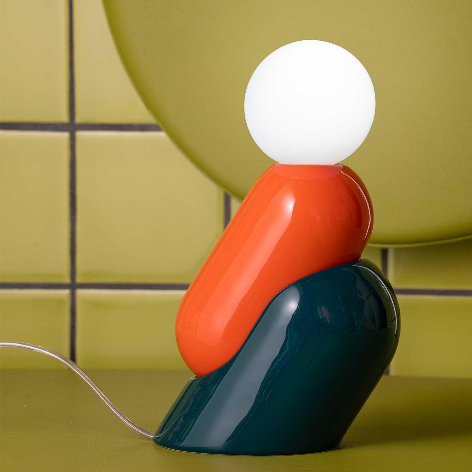 Tata - Lampe de table en céramique design contemporain