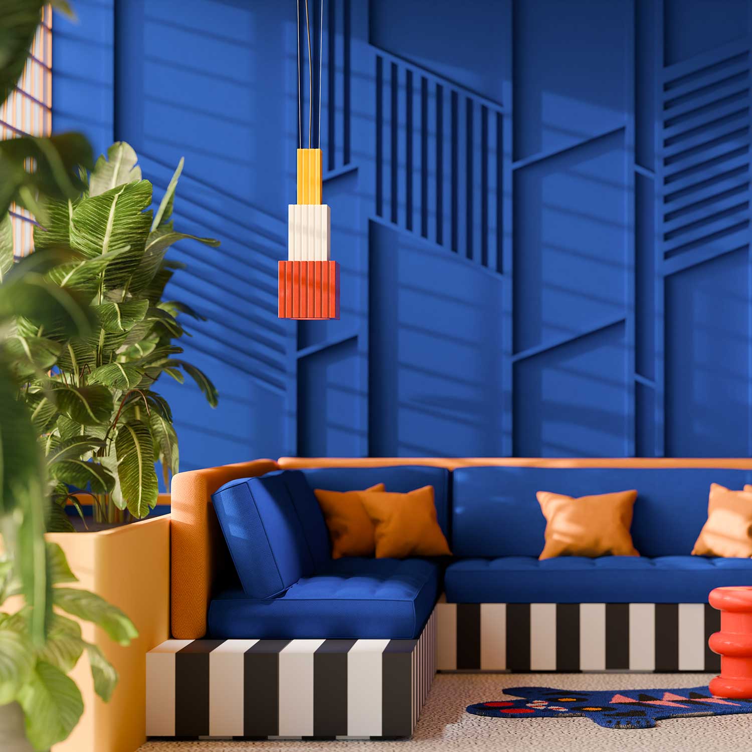 Metra - Contemporary ceramic pendant light for kitchen