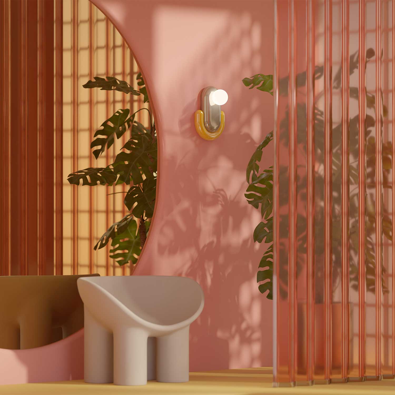 Eclair - Applique murale céramique design pour chambre