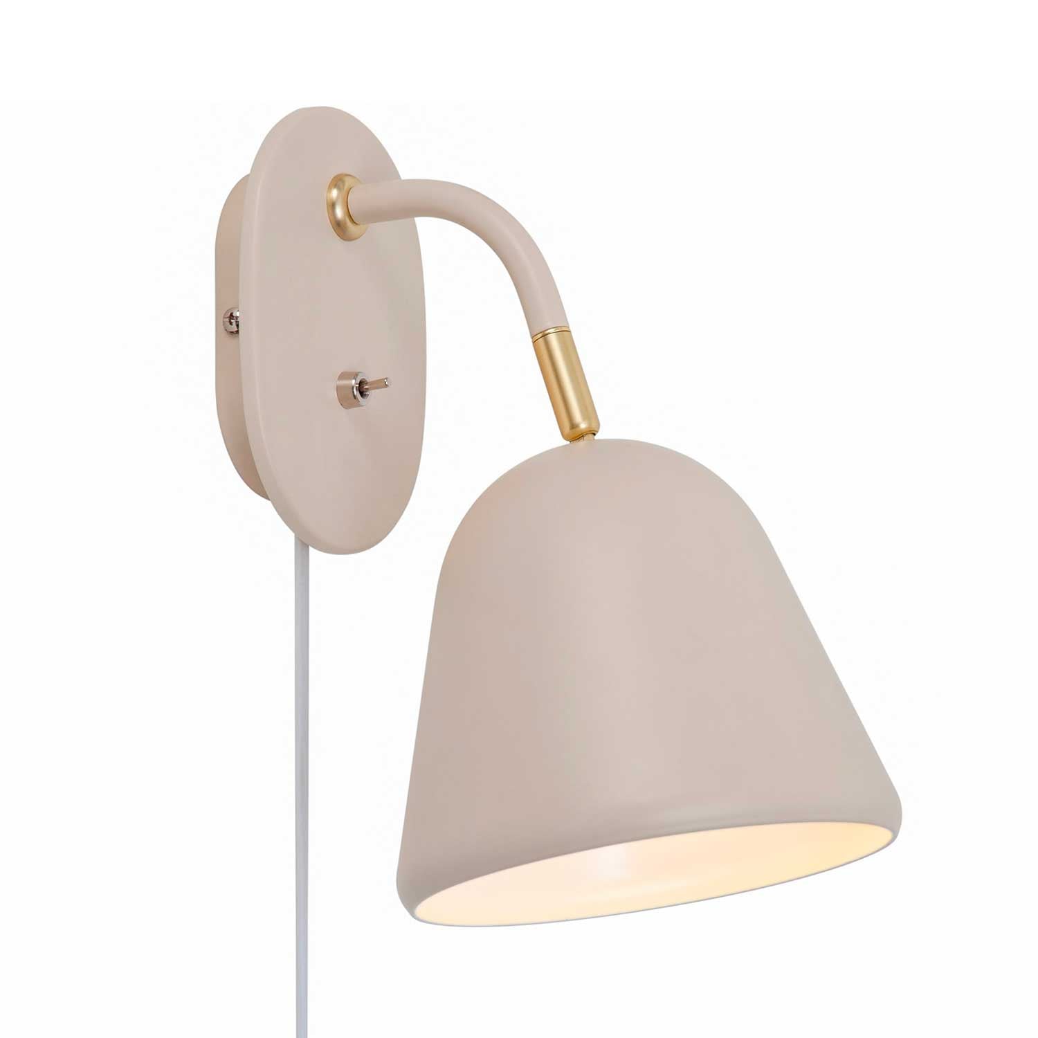 Fleur - Applique murale beige et doré design pour salon