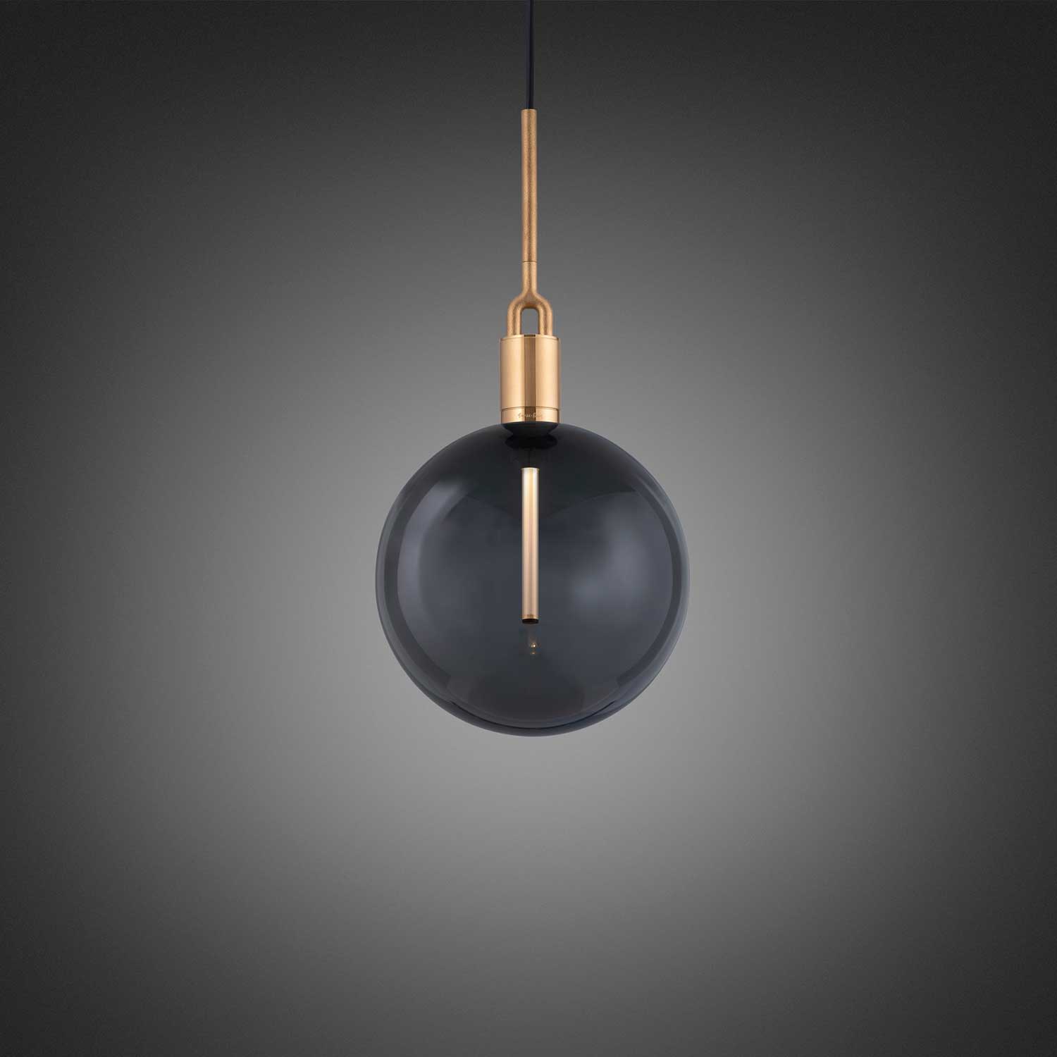 Forked Globe - Suspension design industriel globe en verre
