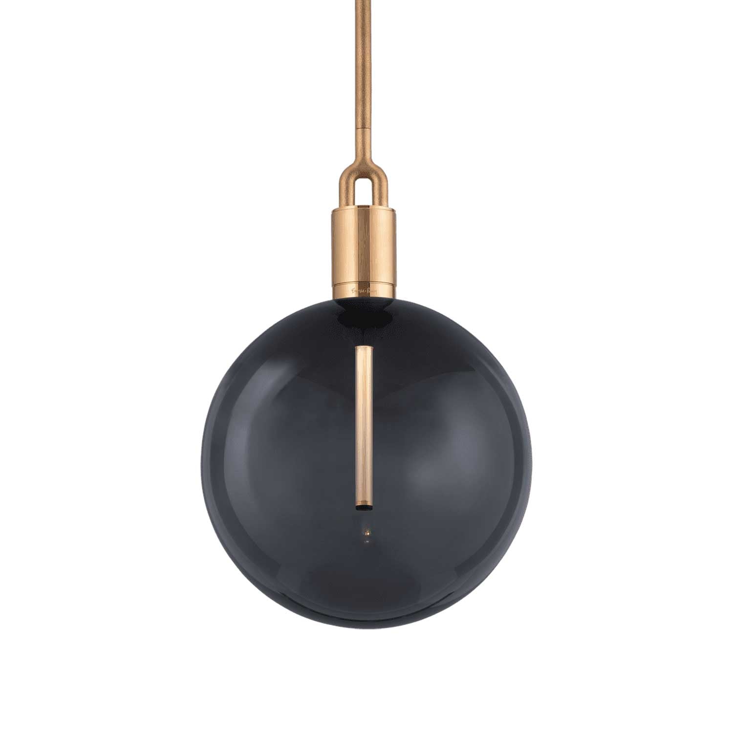 Forked Globe - Suspension design industriel globe en verre