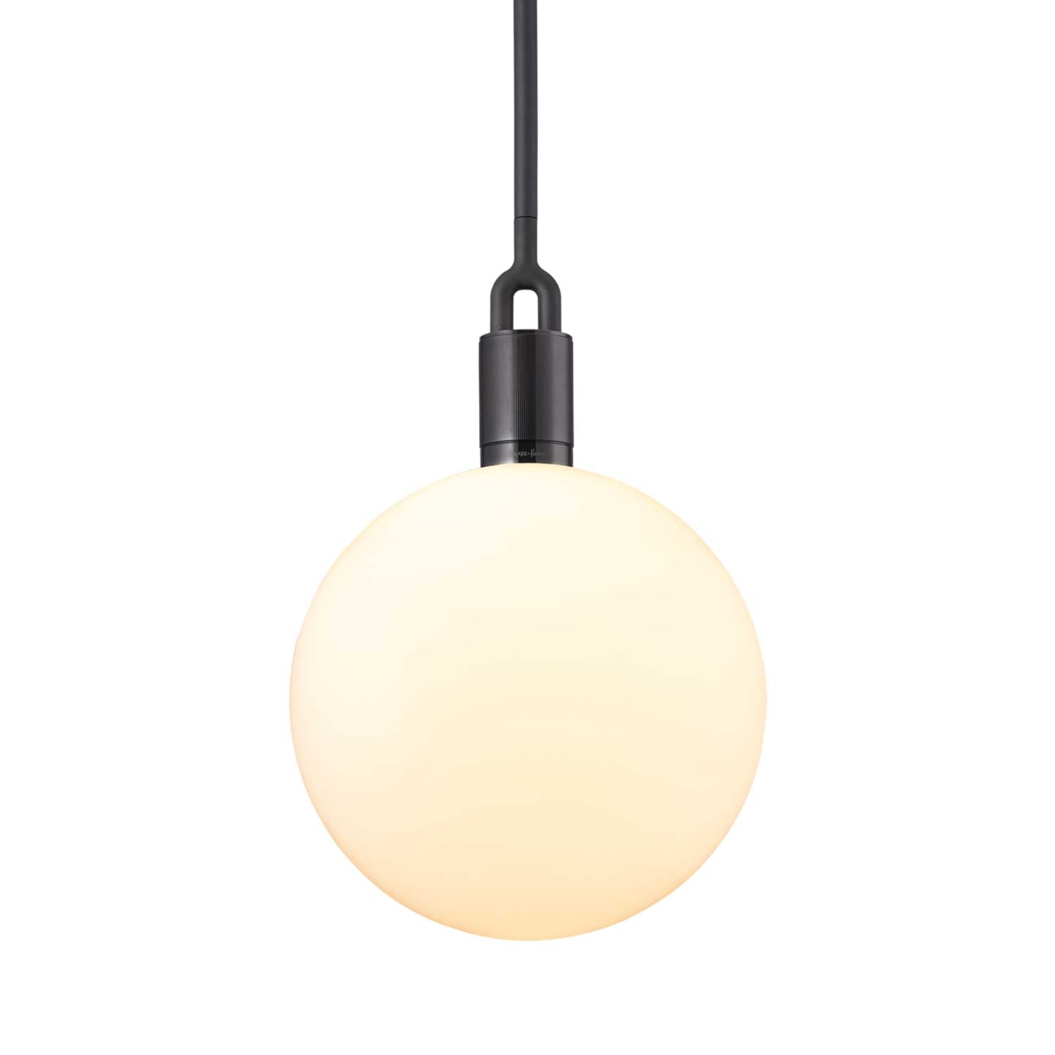 Forked Globe - Suspension design industriel globe en verre