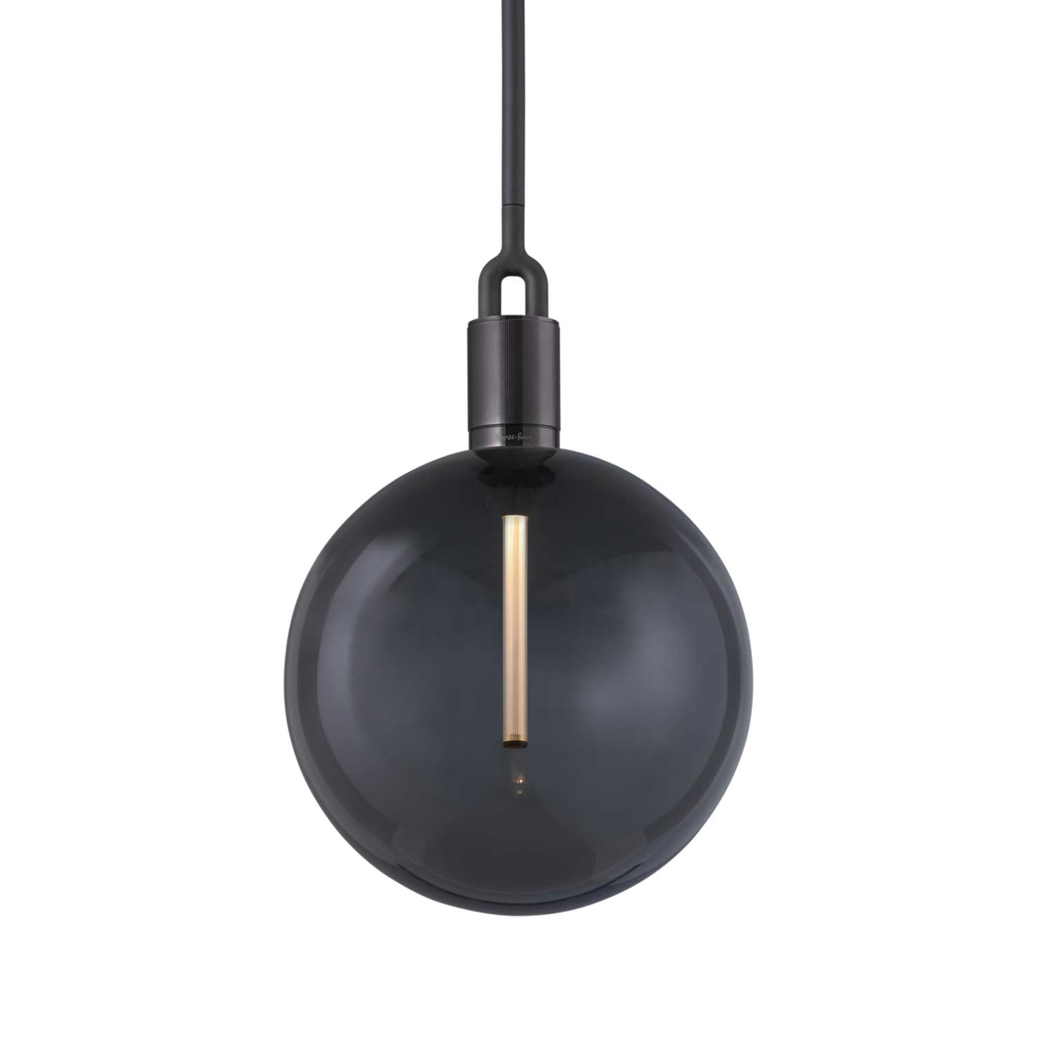 Forked Globe - Suspension design industriel globe en verre