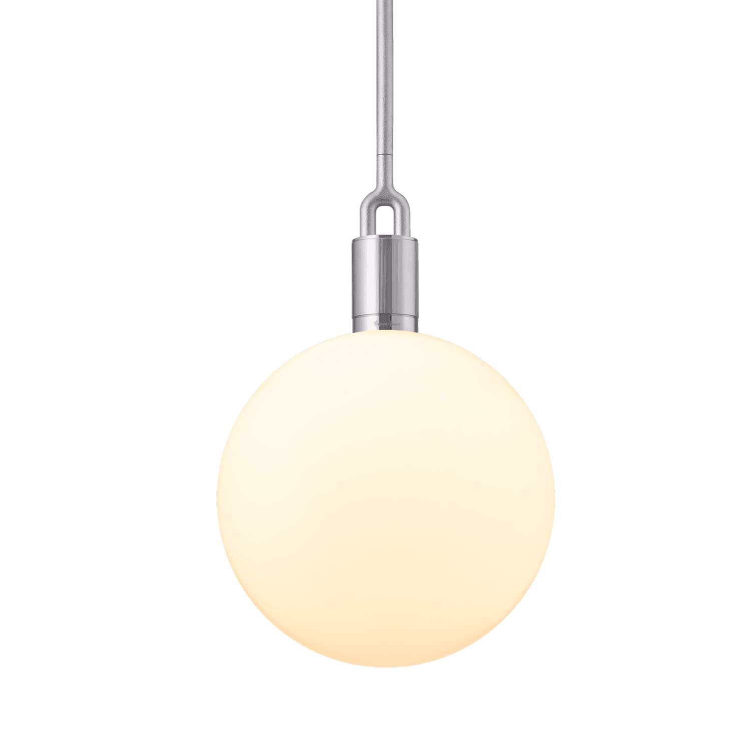 Forked Globe - Suspension design industriel globe en verre