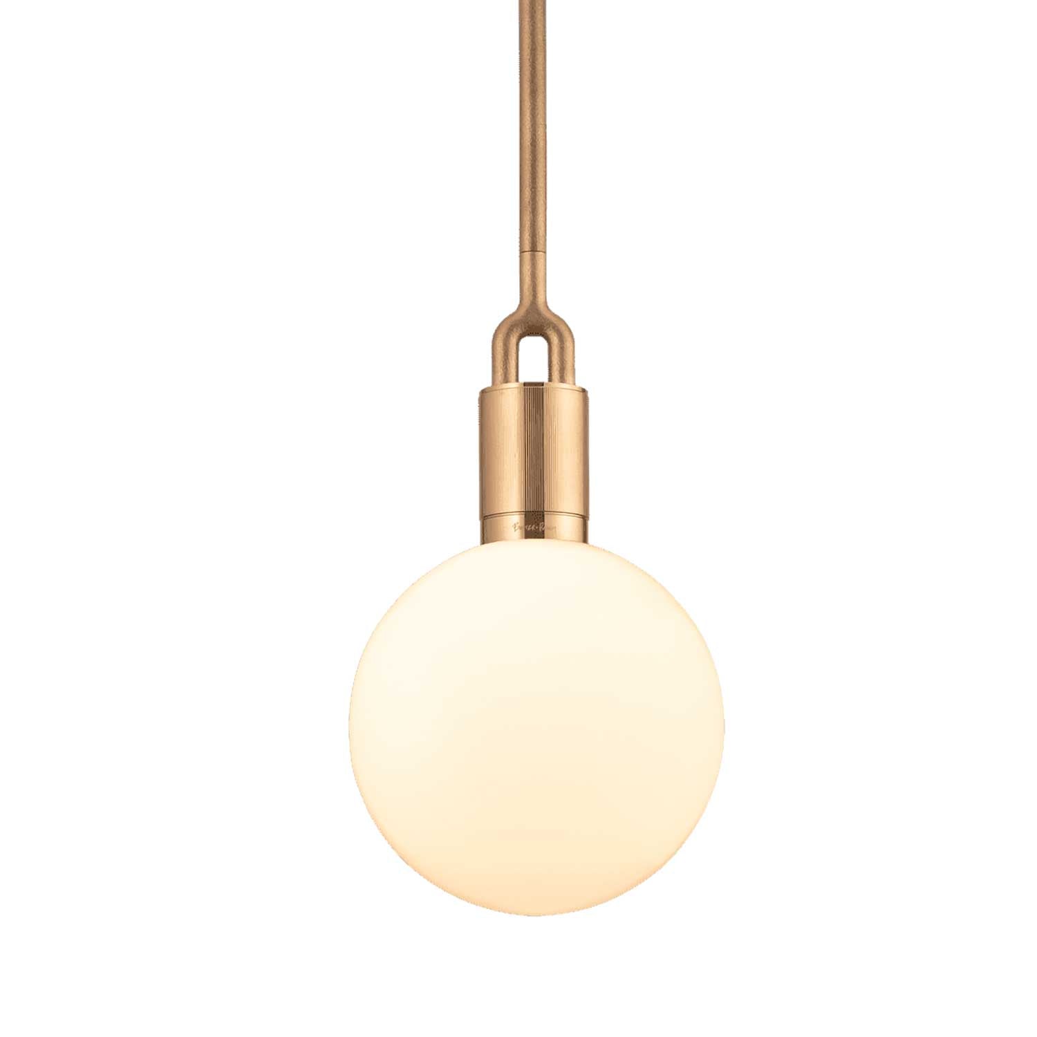 Forked Globe - Suspension design industriel globe en verre