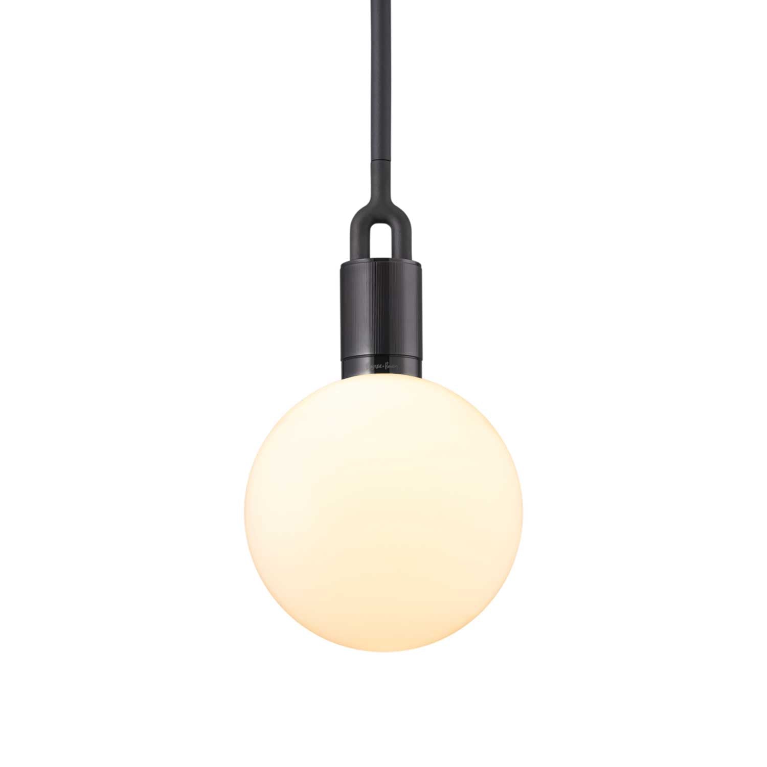 Forked Globe - Suspension design industriel globe en verre