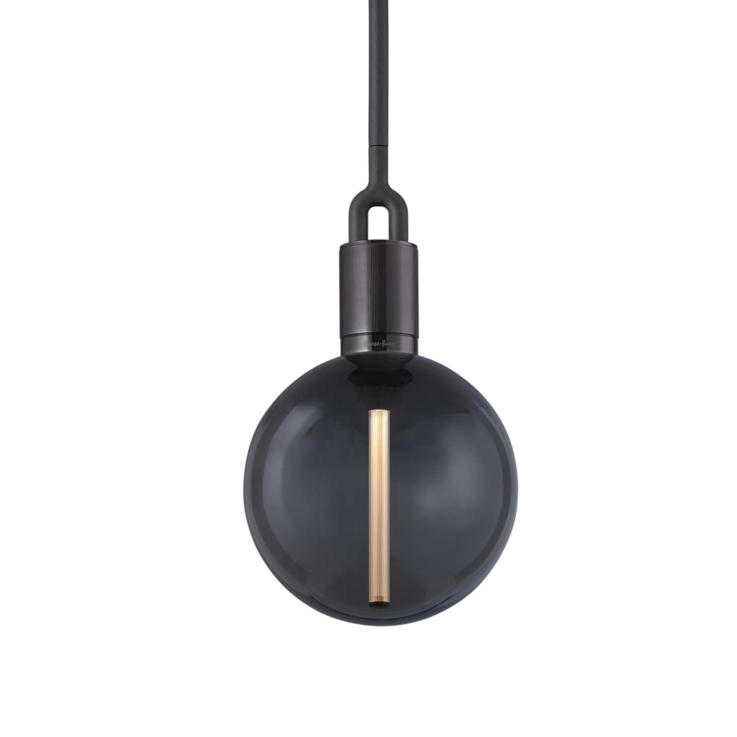Forked Globe - Suspension design industriel globe en verre