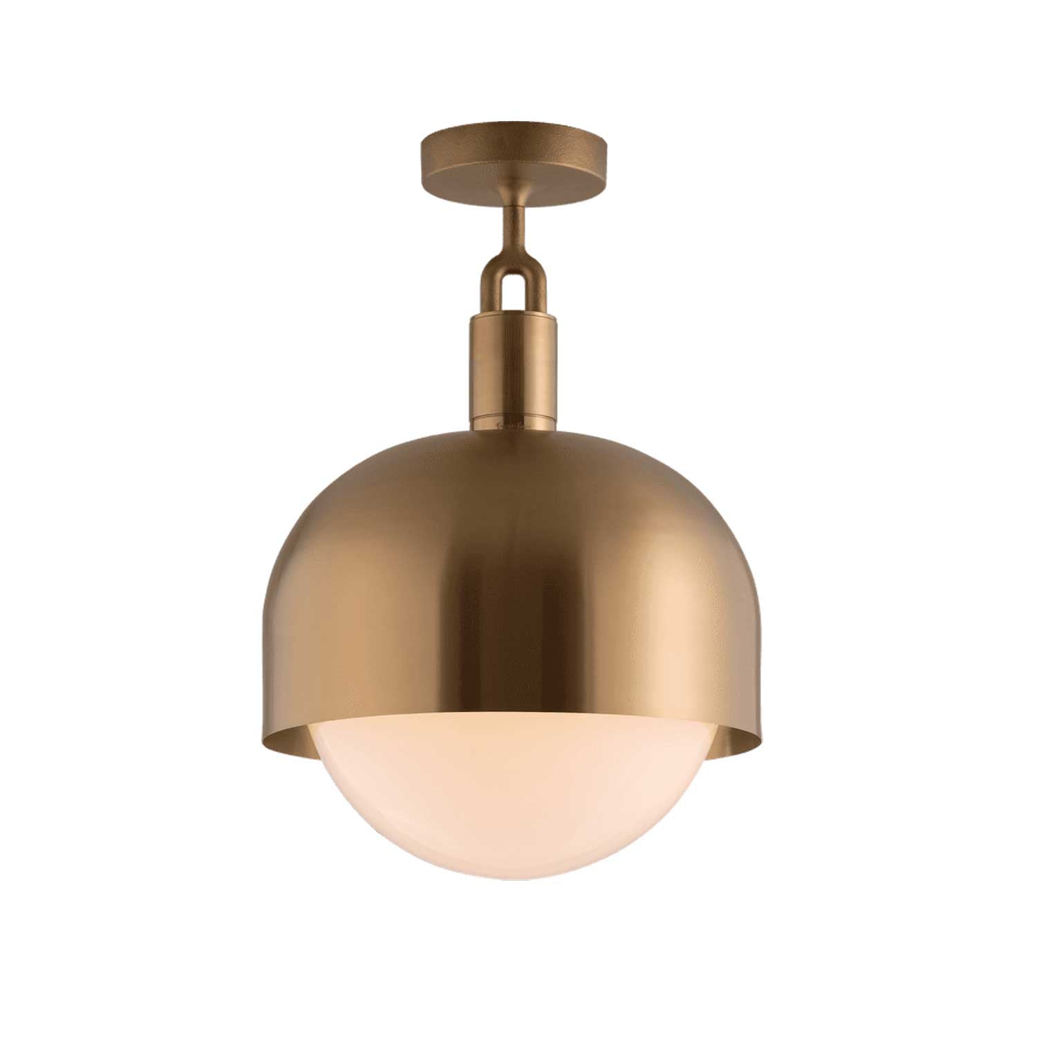 Forked Ceiling Shade - Plafonnier en verre et acier contemporain