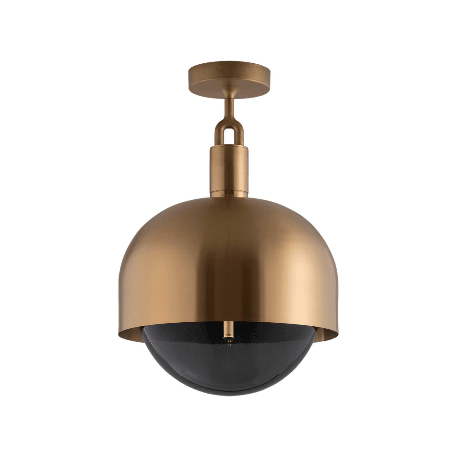 Forked Ceiling Shade - Plafonnier en verre et acier contemporain