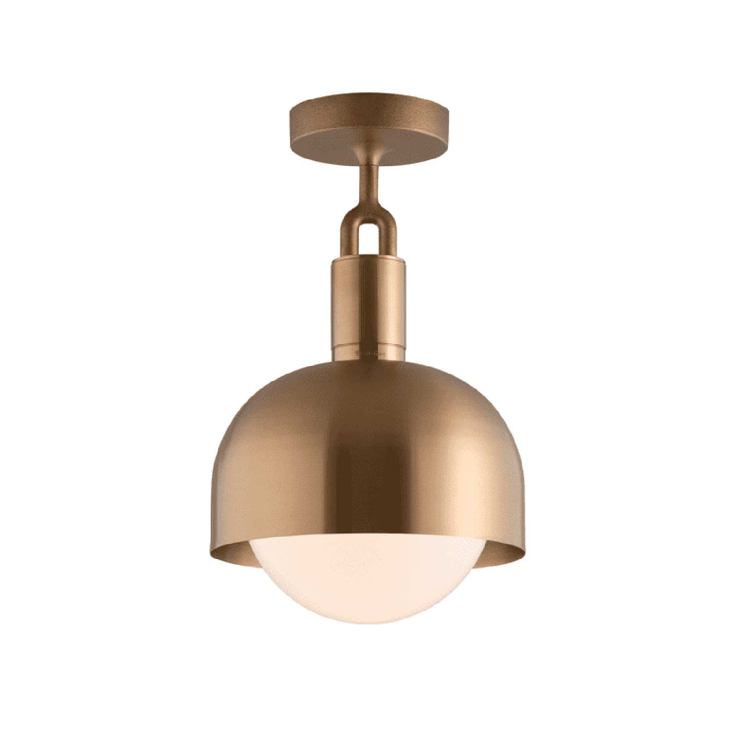 Forked Ceiling Shade - Plafonnier en verre et acier contemporain