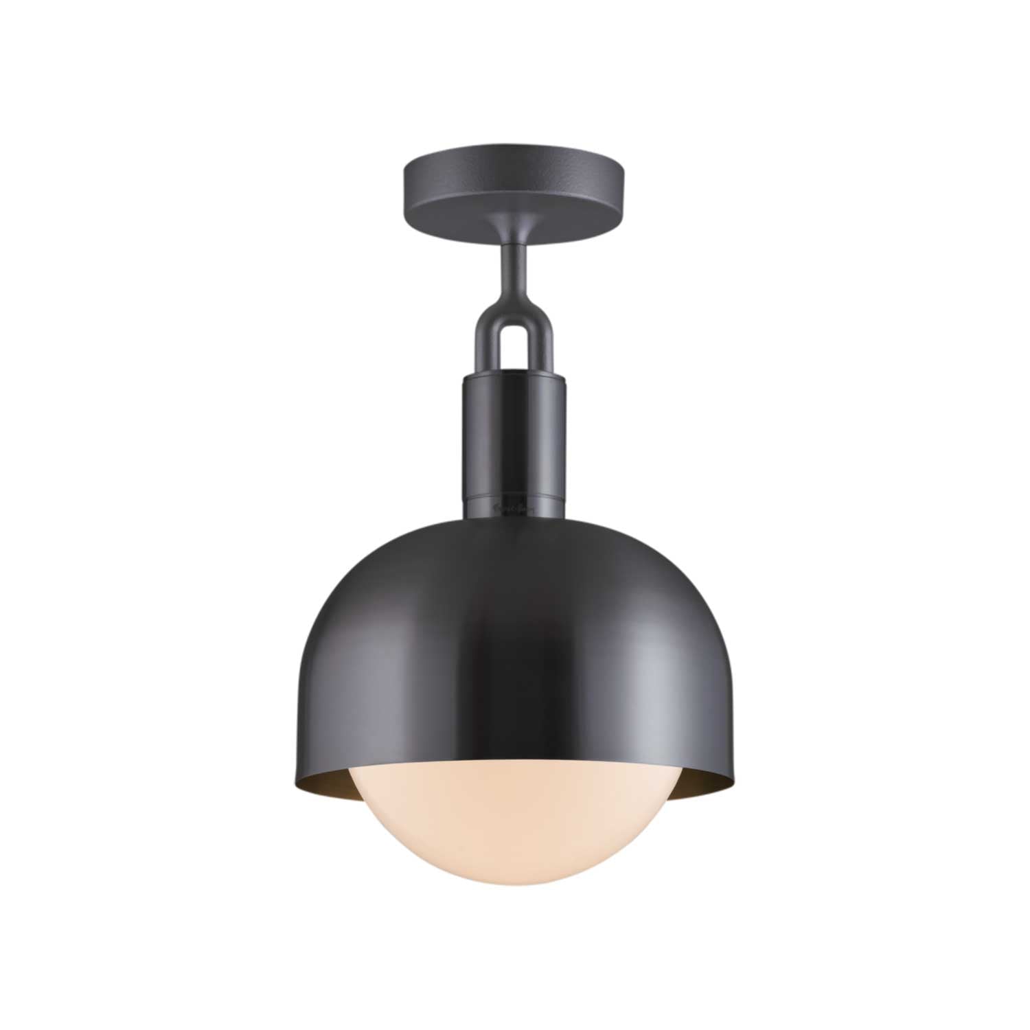 Forked Ceiling Shade - Plafonnier en verre et acier contemporain