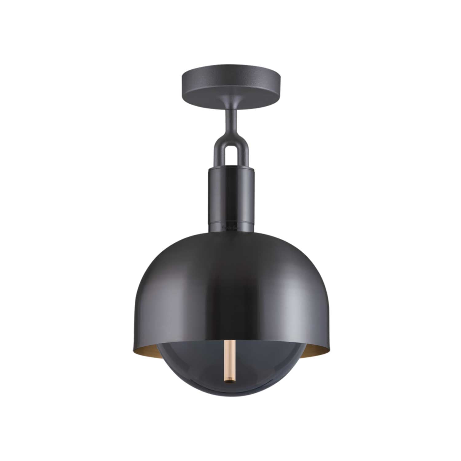 Forked Ceiling Shade - Plafonnier en verre et acier contemporain