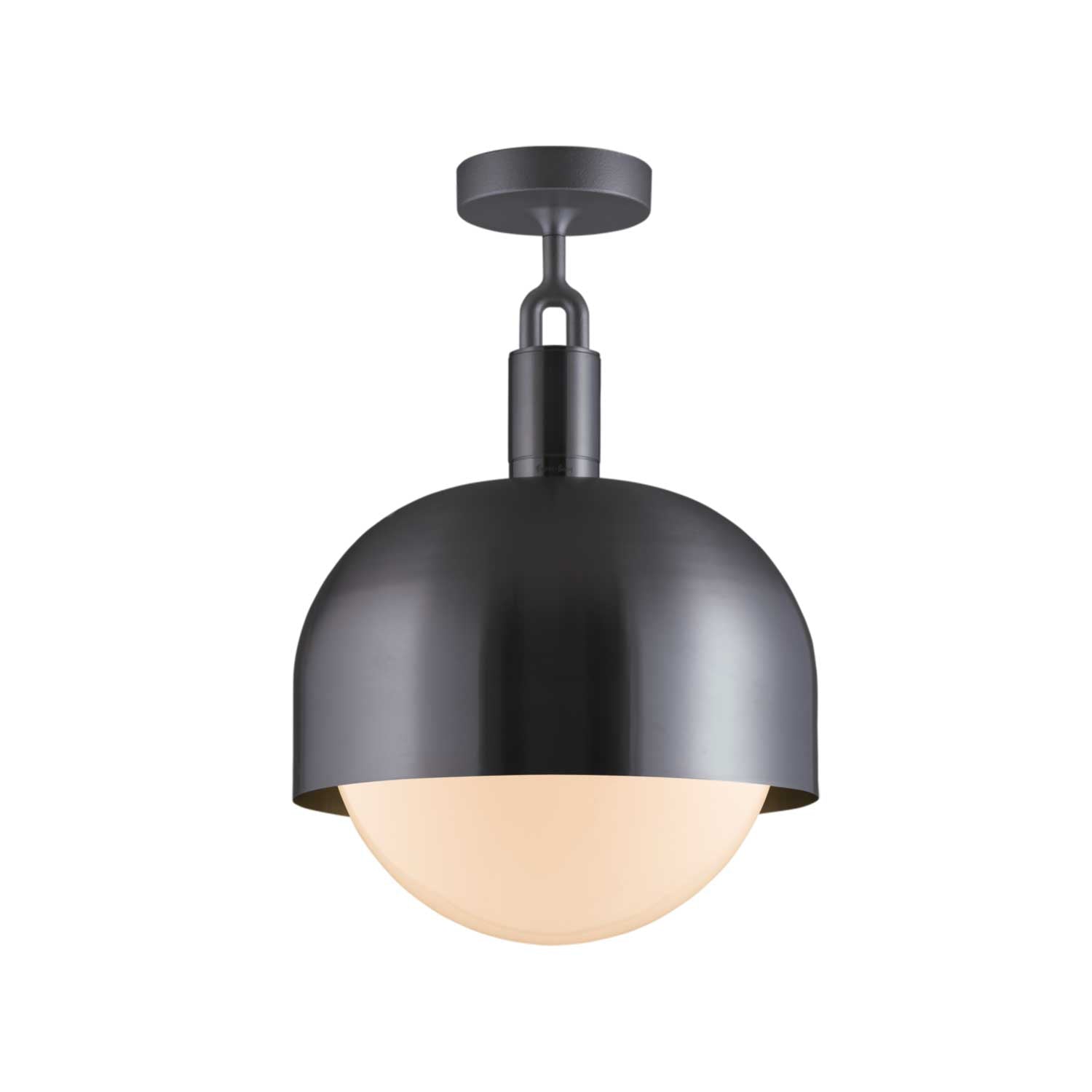 Forked Ceiling Shade - Plafonnier en verre et acier contemporain