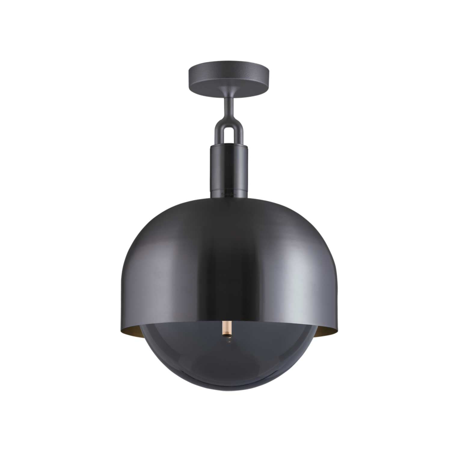 Forked Ceiling Shade - Plafonnier en verre et acier contemporain