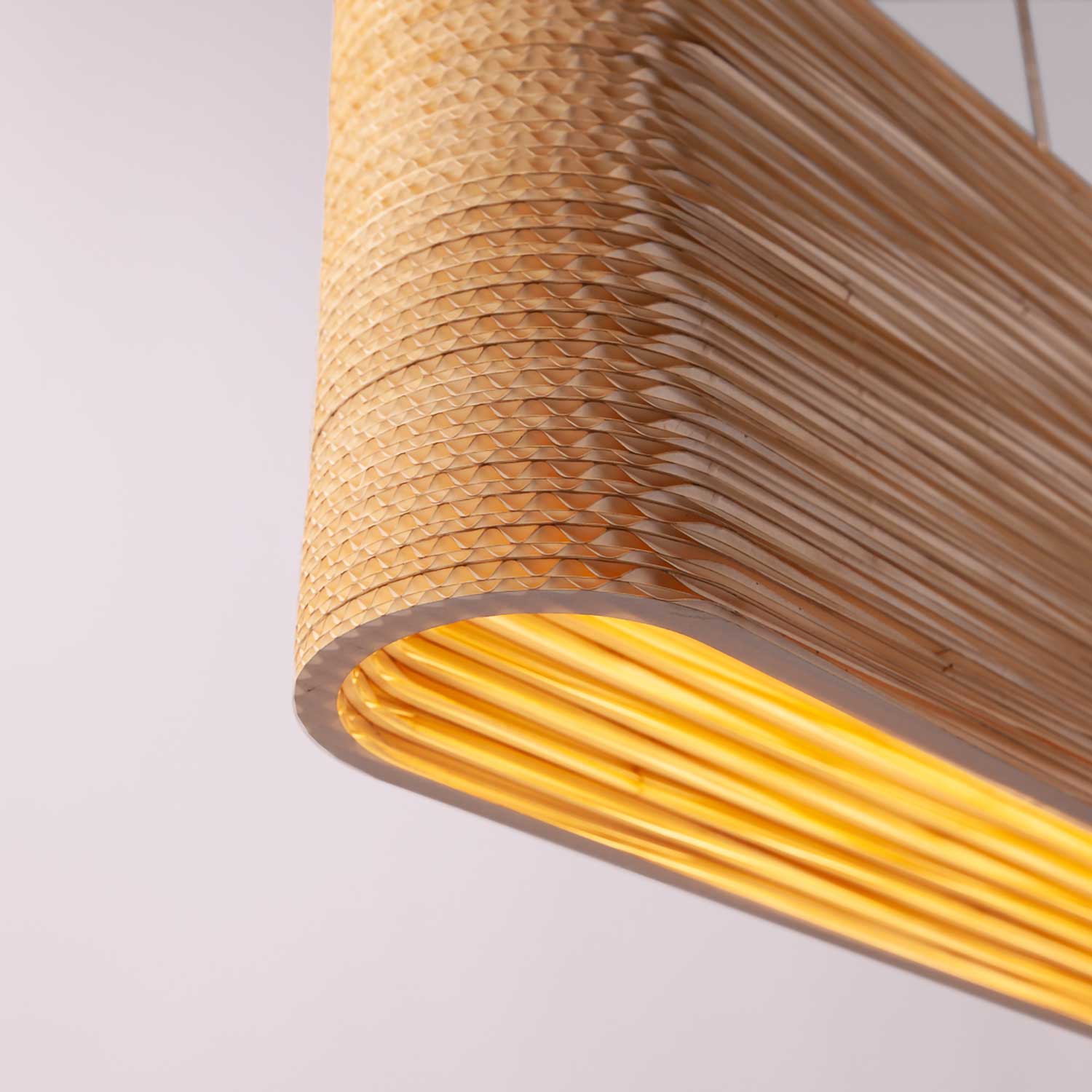 Hewn - Suspension led en carton pour salle à manger design