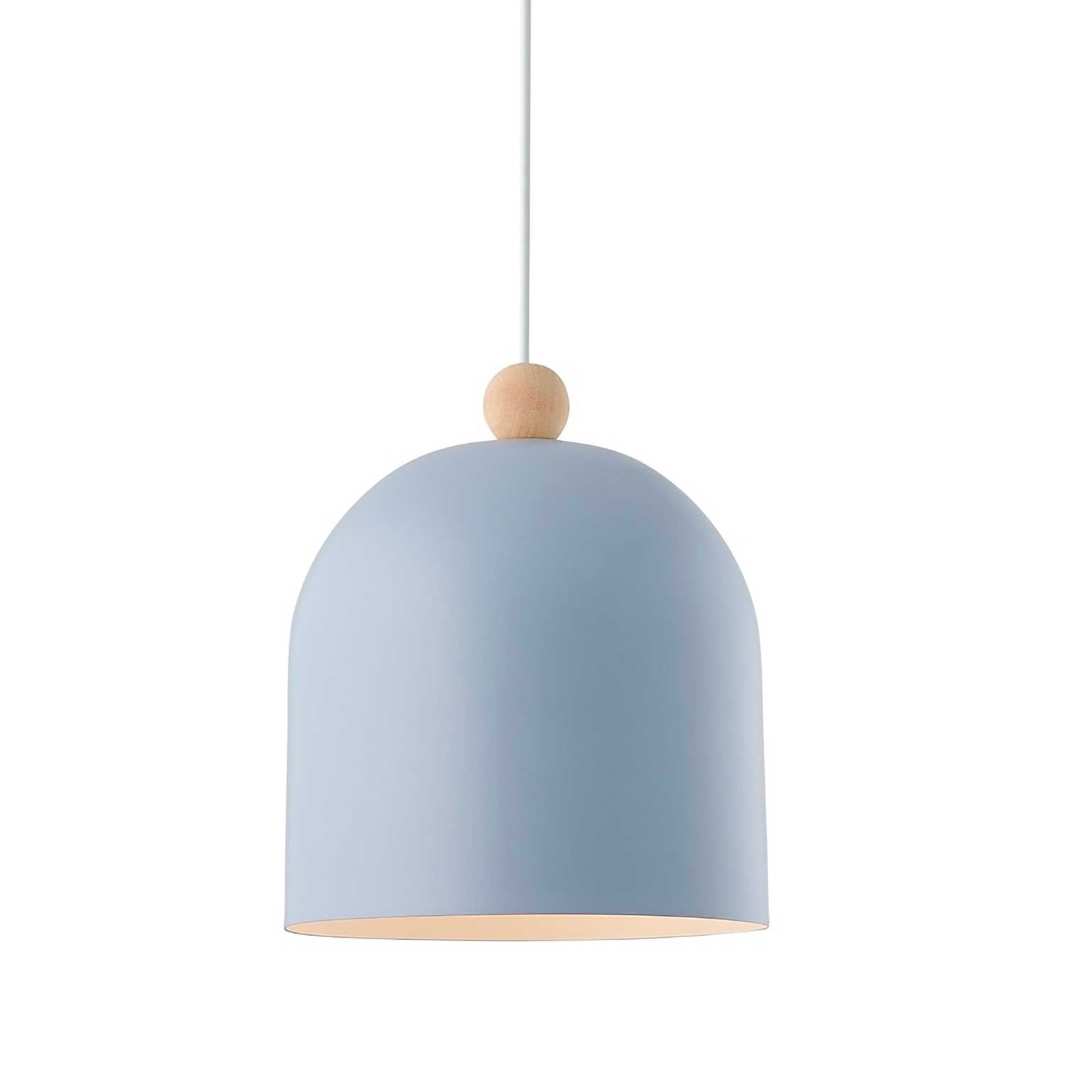Gaston - Suspension scandinave en métal et bois coloré