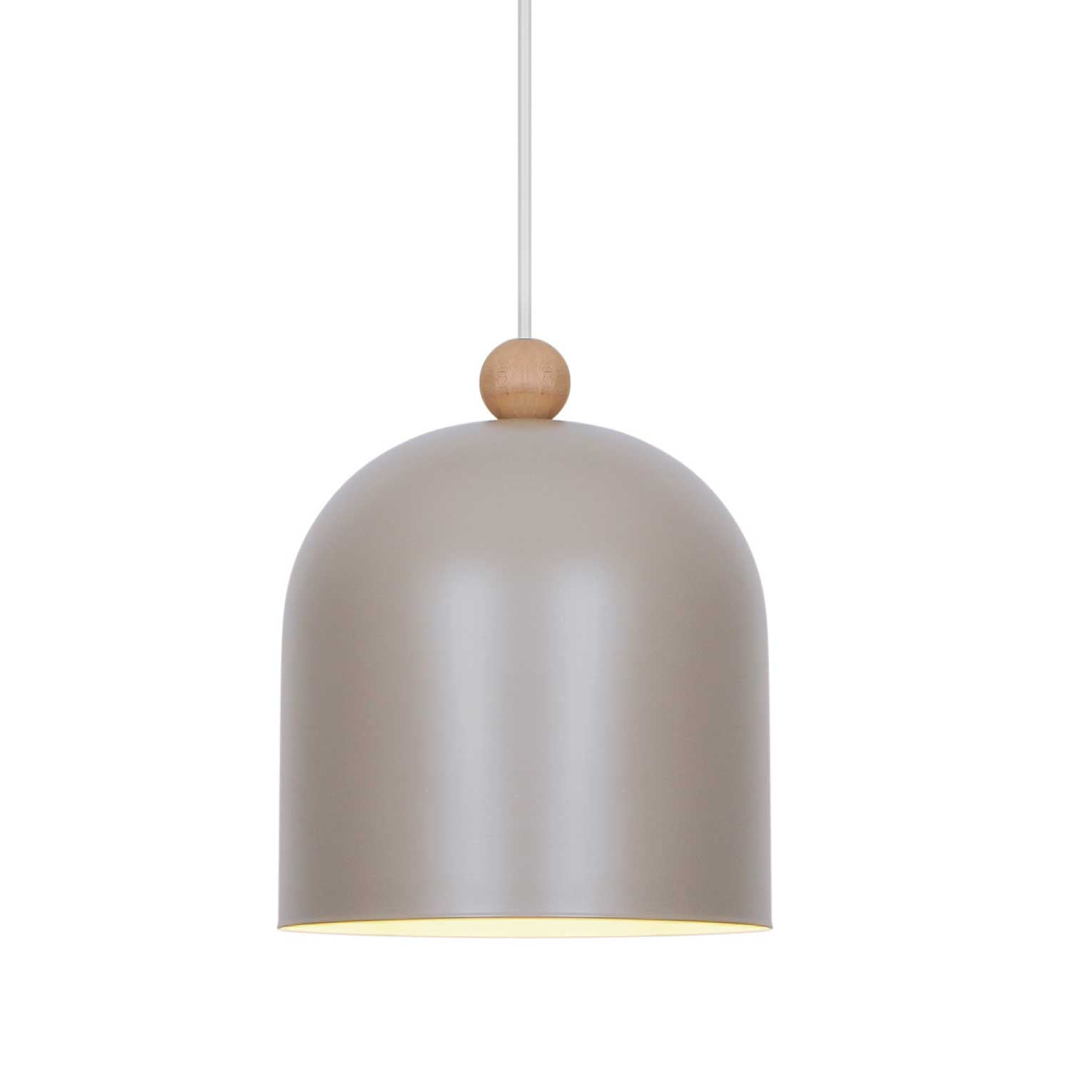 Gaston - Suspension scandinave en métal et bois coloré