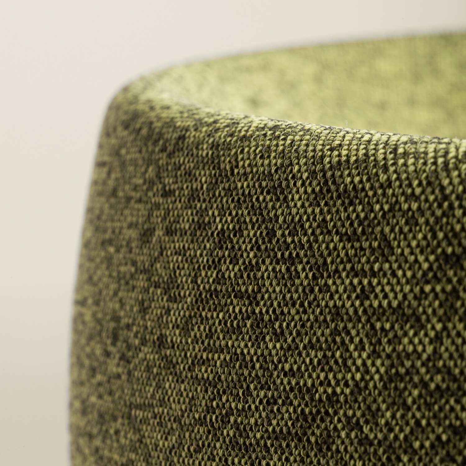 Gong - Plafonnier en tissu design LED intégrée pour salon