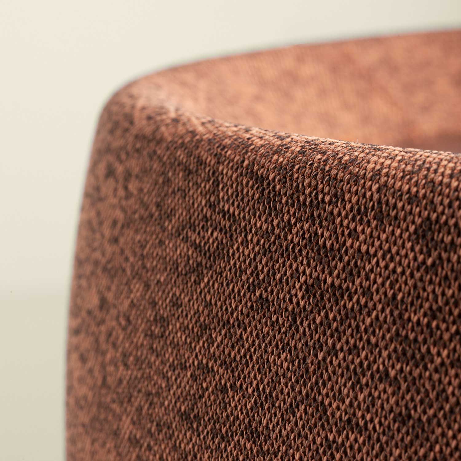 Gong - Plafonnier en tissu design LED intégrée pour salon