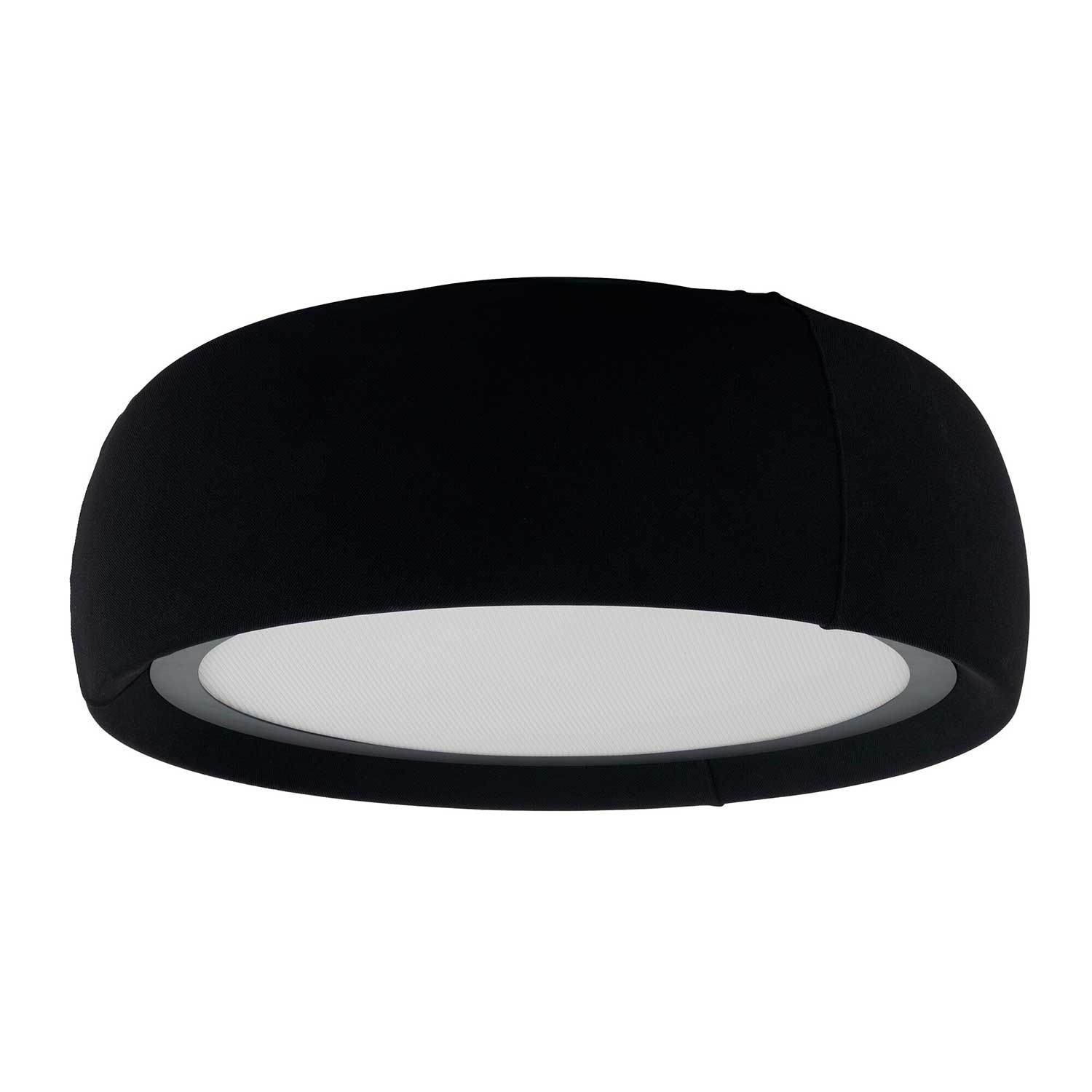 Gong - Plafonnier en tissu design LED intégrée pour salon