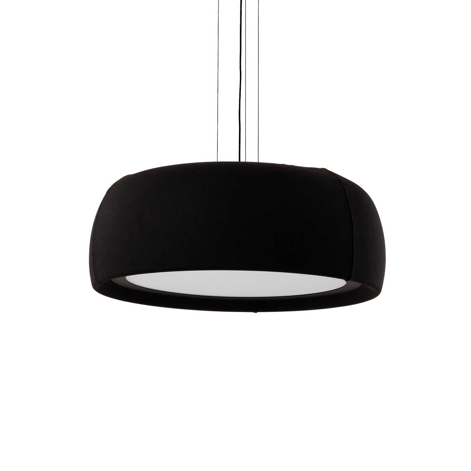 Gong - Suspension with integrated LED design fabric for living room