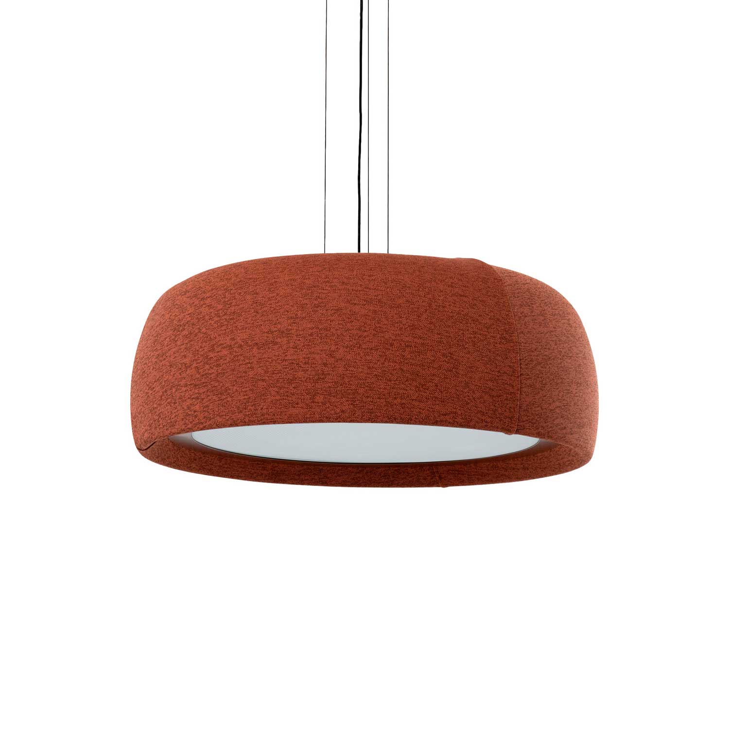 Gong - Suspension with integrated LED design fabric for living room