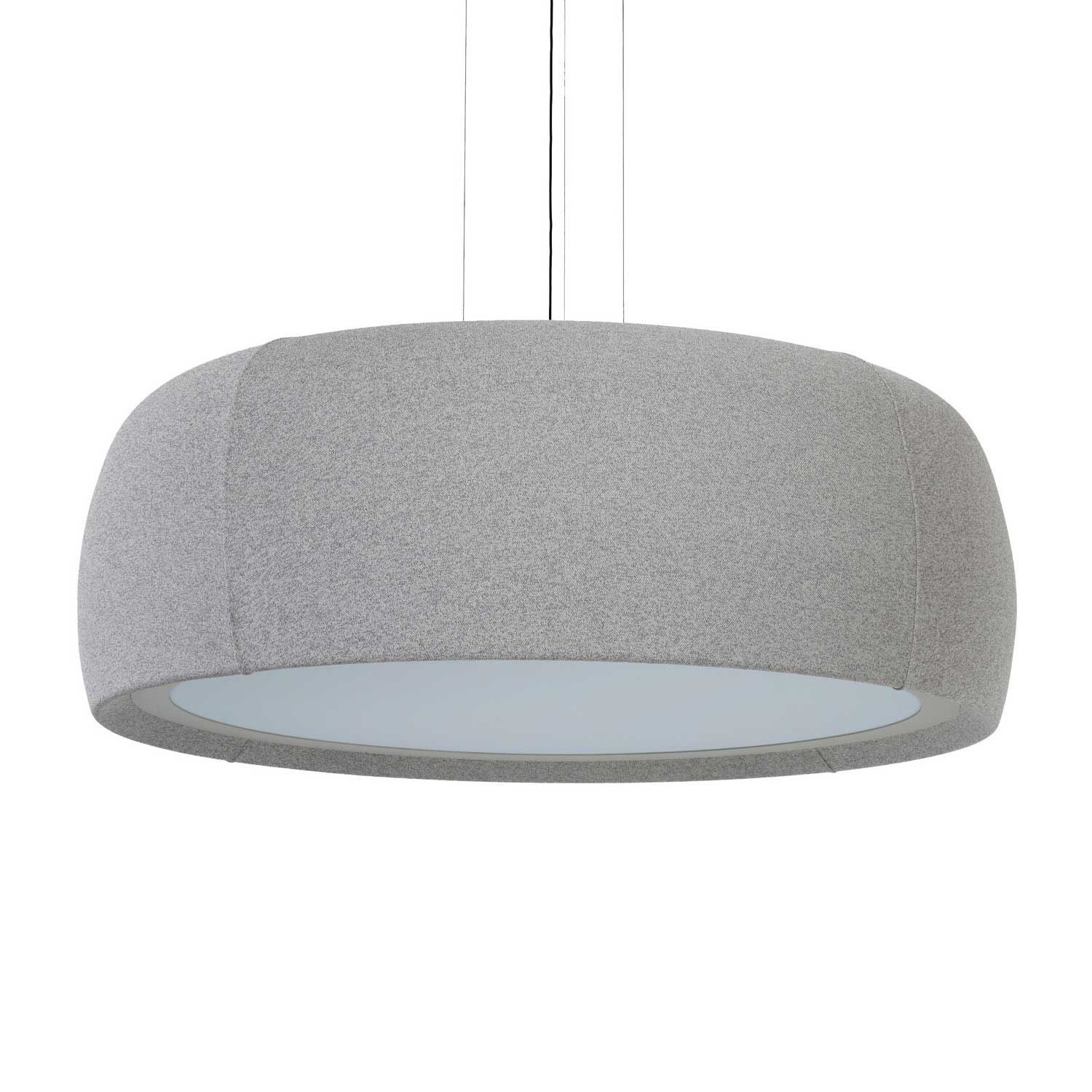 Gong - Suspension with integrated LED design fabric for living room