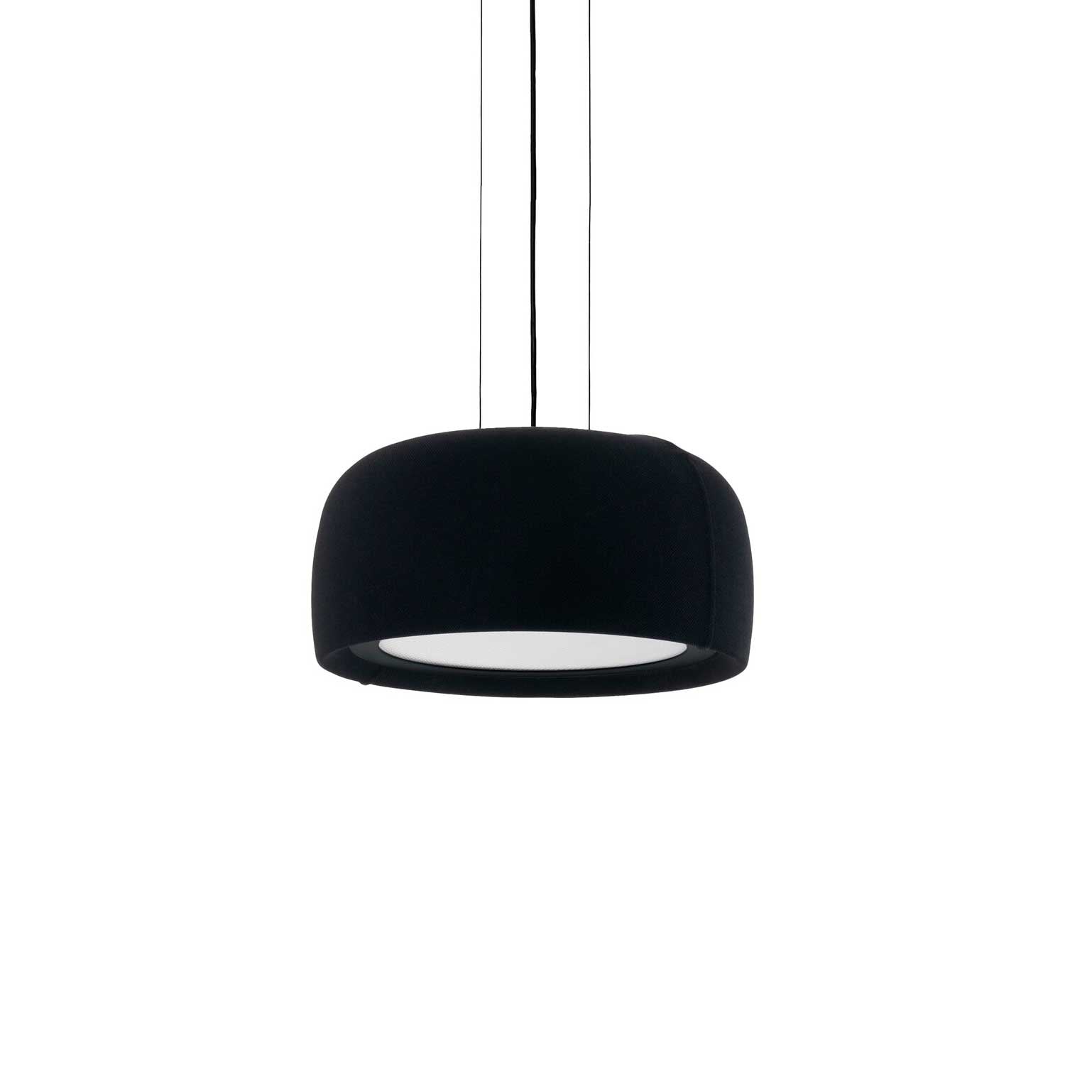 Gong - Suspension with integrated LED design fabric for living room