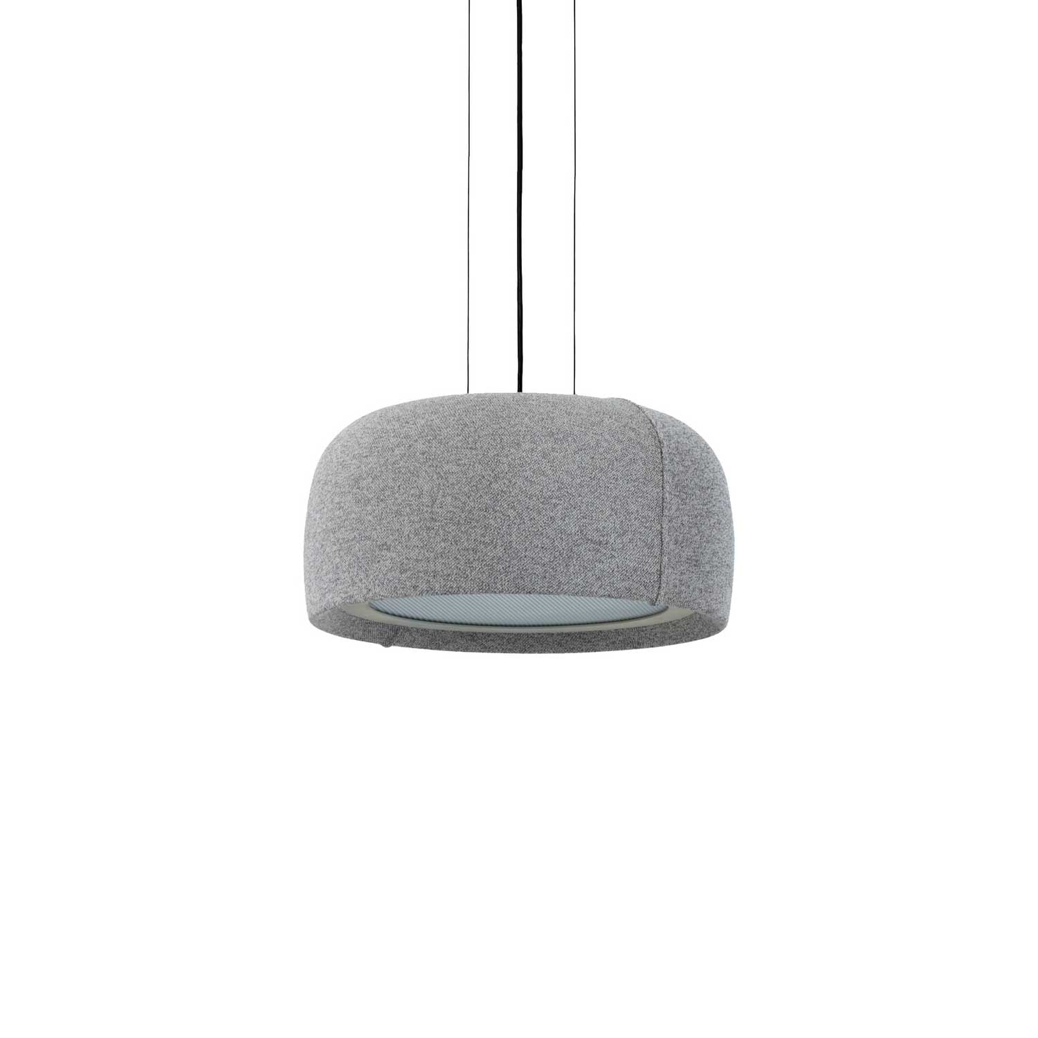 Gong - Suspension with integrated LED design fabric for living room
