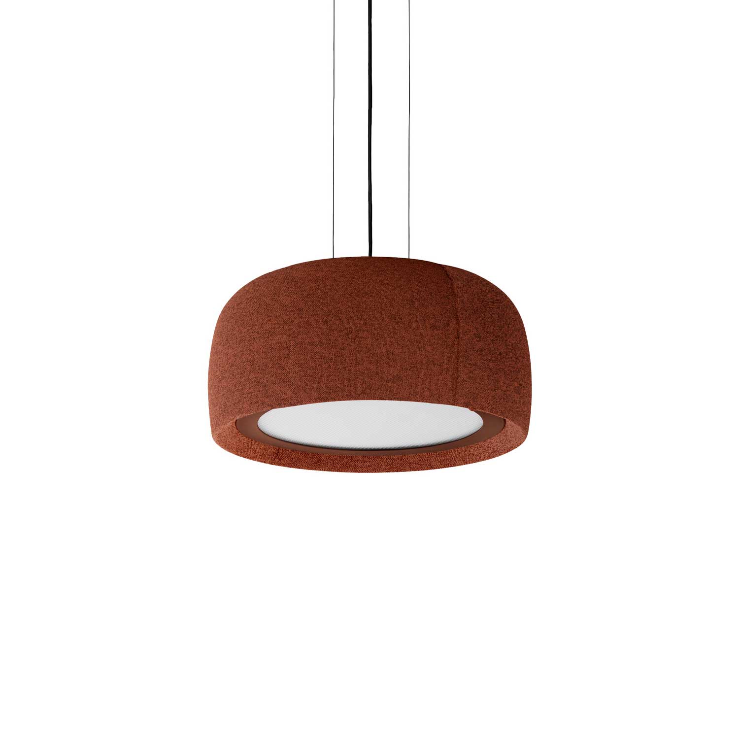 Gong - Suspension with integrated LED design fabric for living room