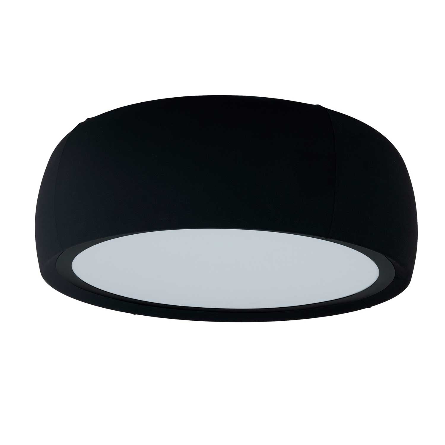Gong - Plafonnier en tissu design LED intégrée pour salon