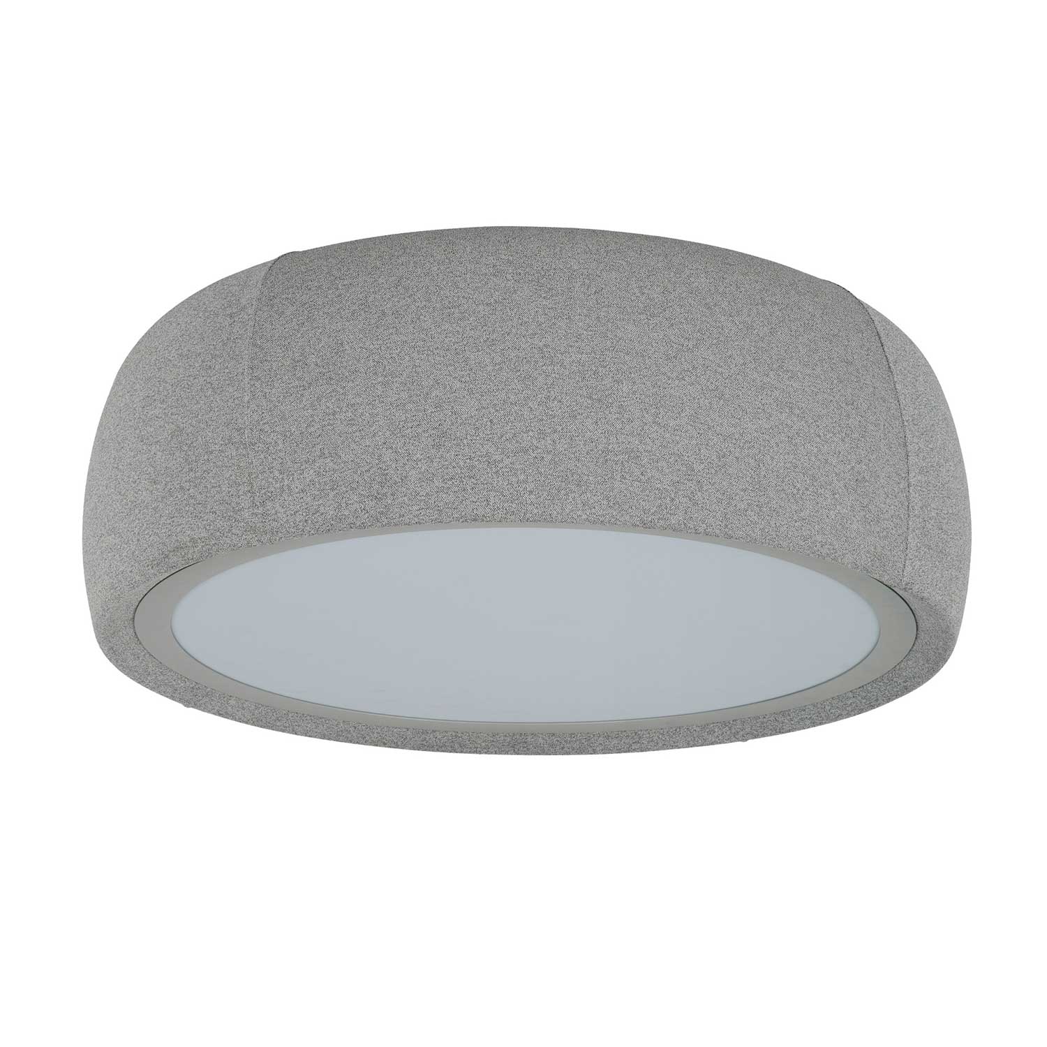 Gong - Plafonnier en tissu design LED intégrée pour salon