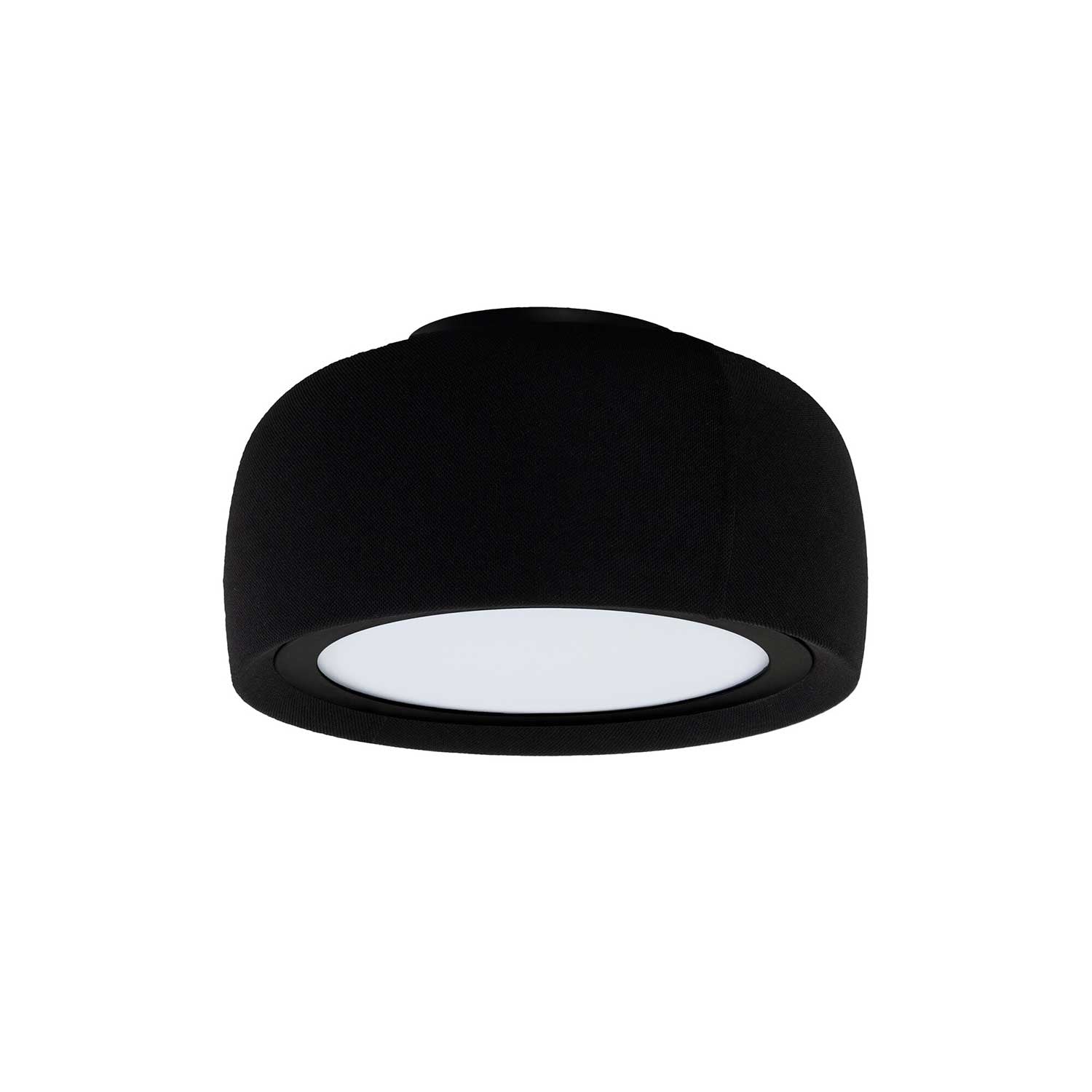 Gong - Plafonnier en tissu design LED intégrée pour salon