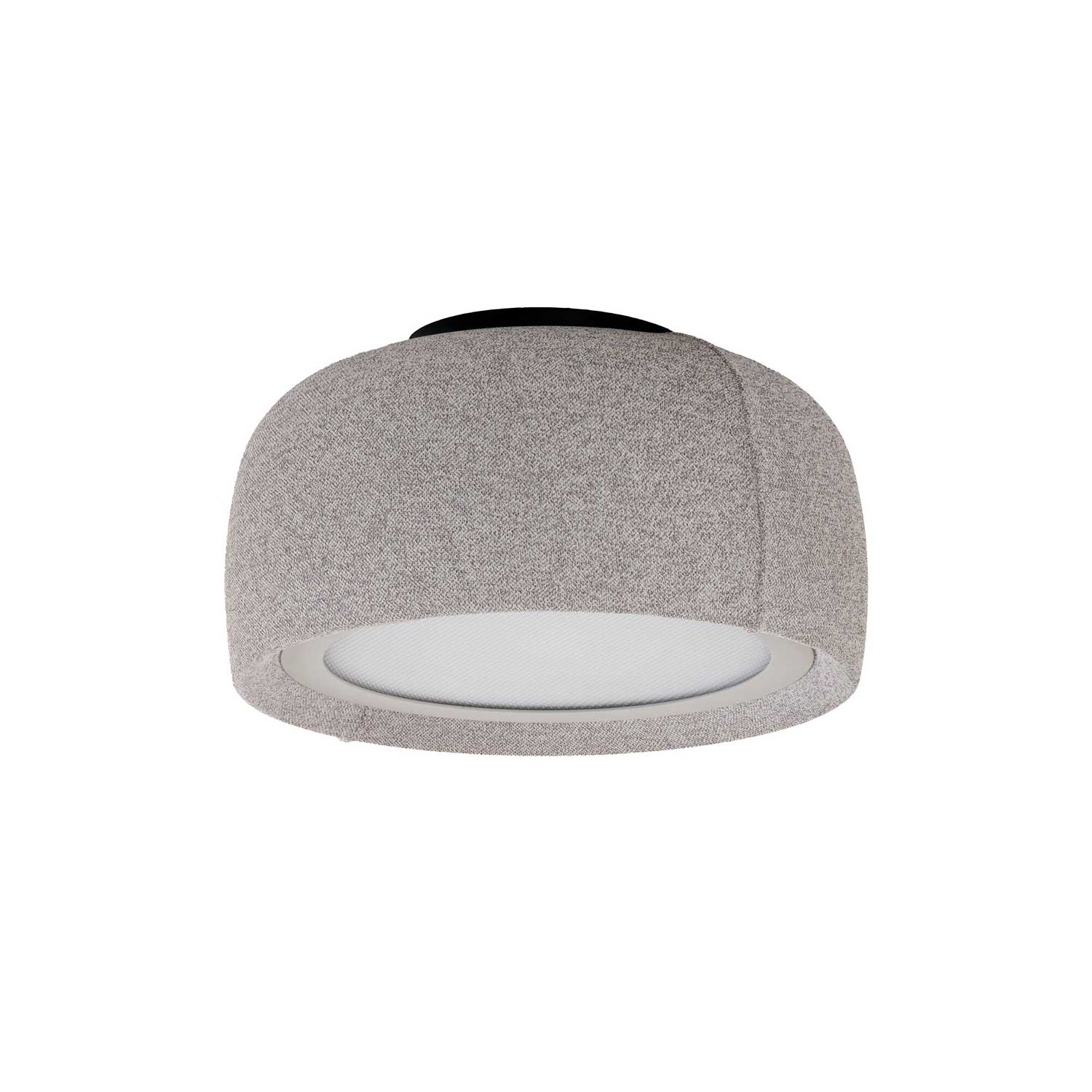 Gong - Plafonnier en tissu design LED intégrée pour salon