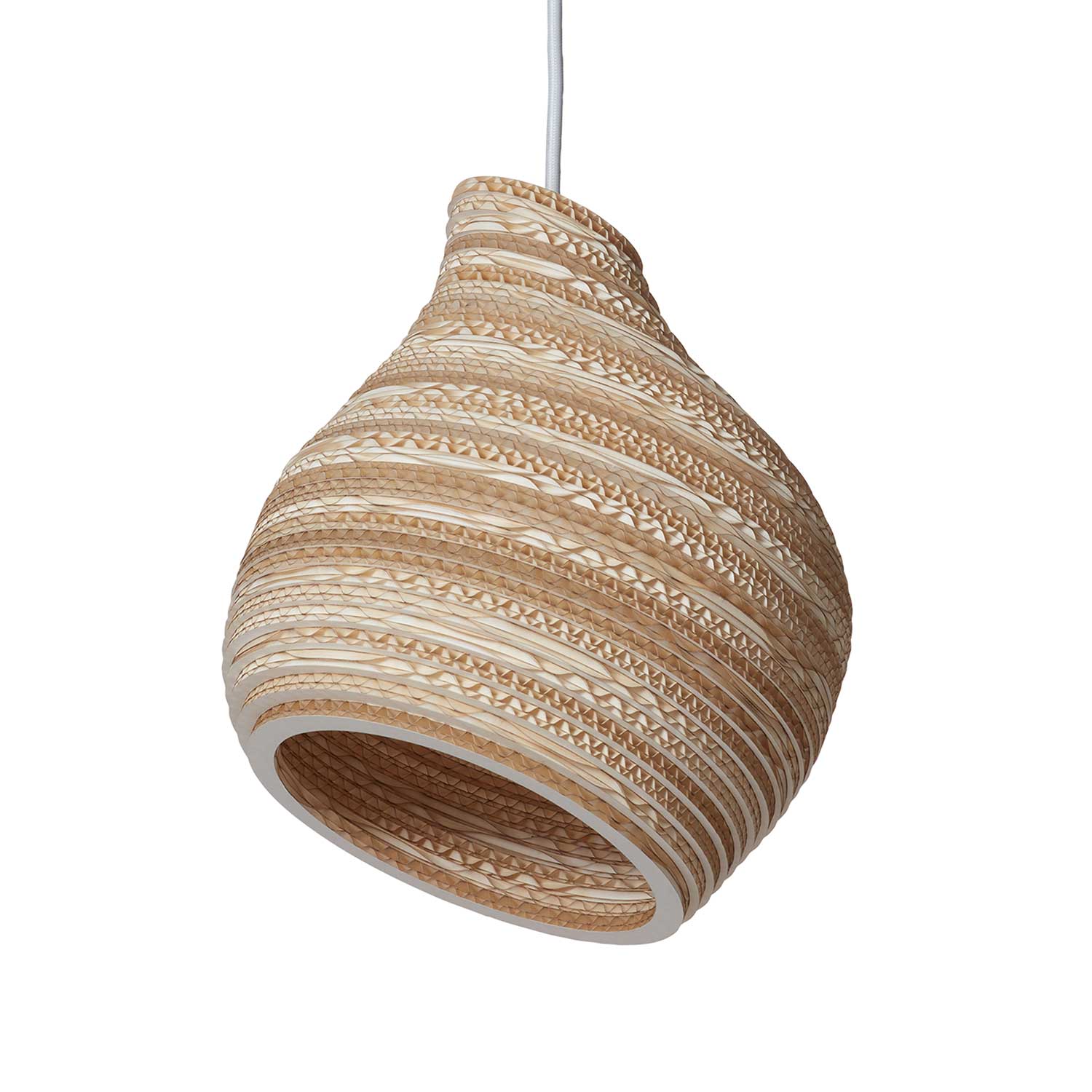 Scraplights Hive - Suspension blanche design organique en carton