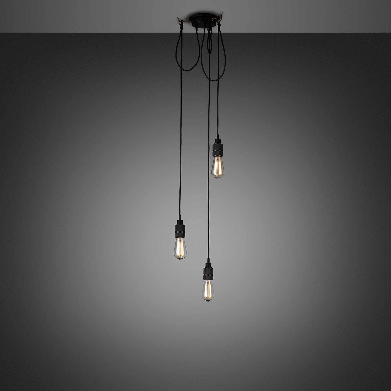 Hooked 3.0 Nude - Lustre métal design pour salle à manger industrielle