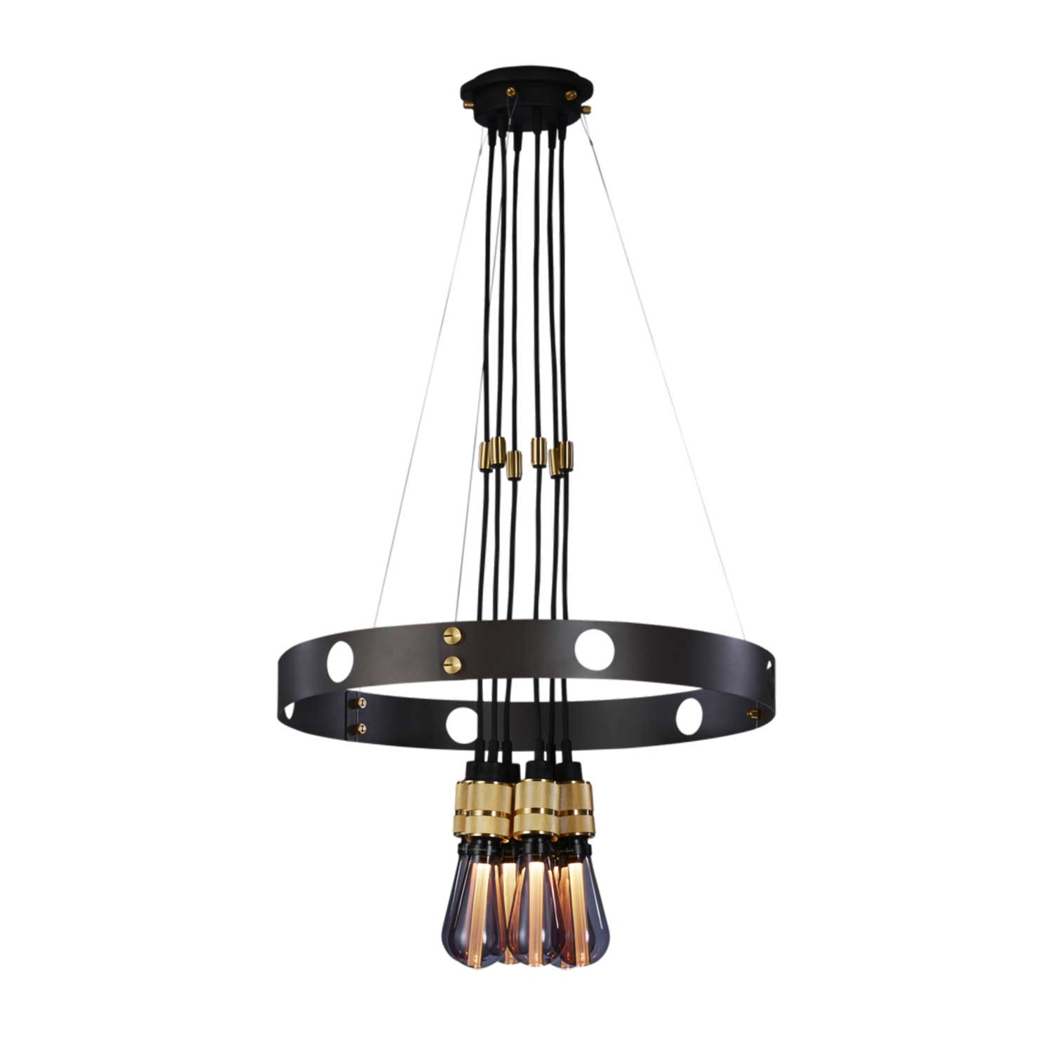 Hero Light - Industrial metal chandelier and bulbs for kitchen